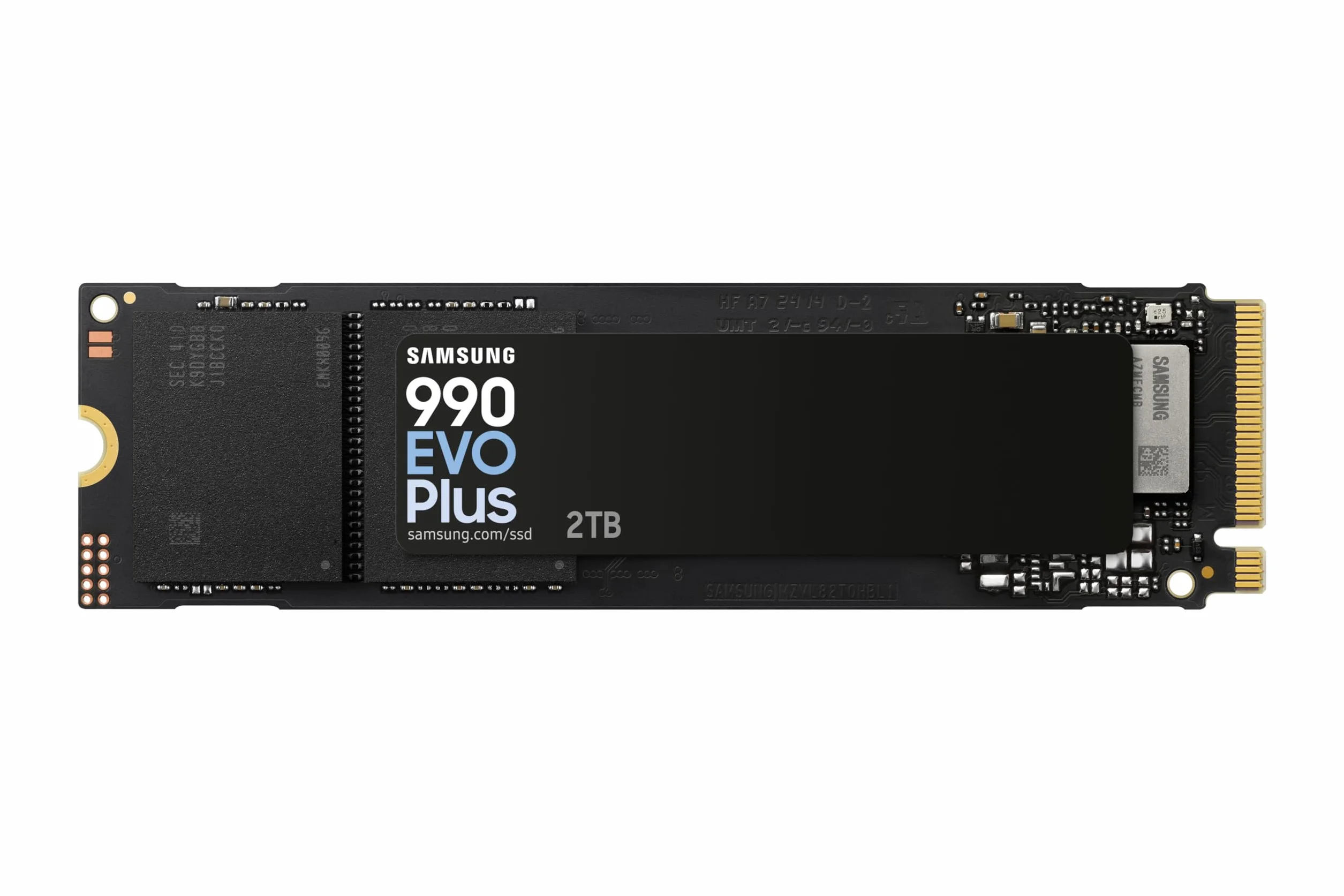 SAMSUNG 990 EVO Plus 2TB hasta 7,250 MB/s PCIe 4.0 x4/ 5.0 x2 NVMe M.2(2280) Disco Duro Interno (SSD) (MZ-V9S2T0BW)
