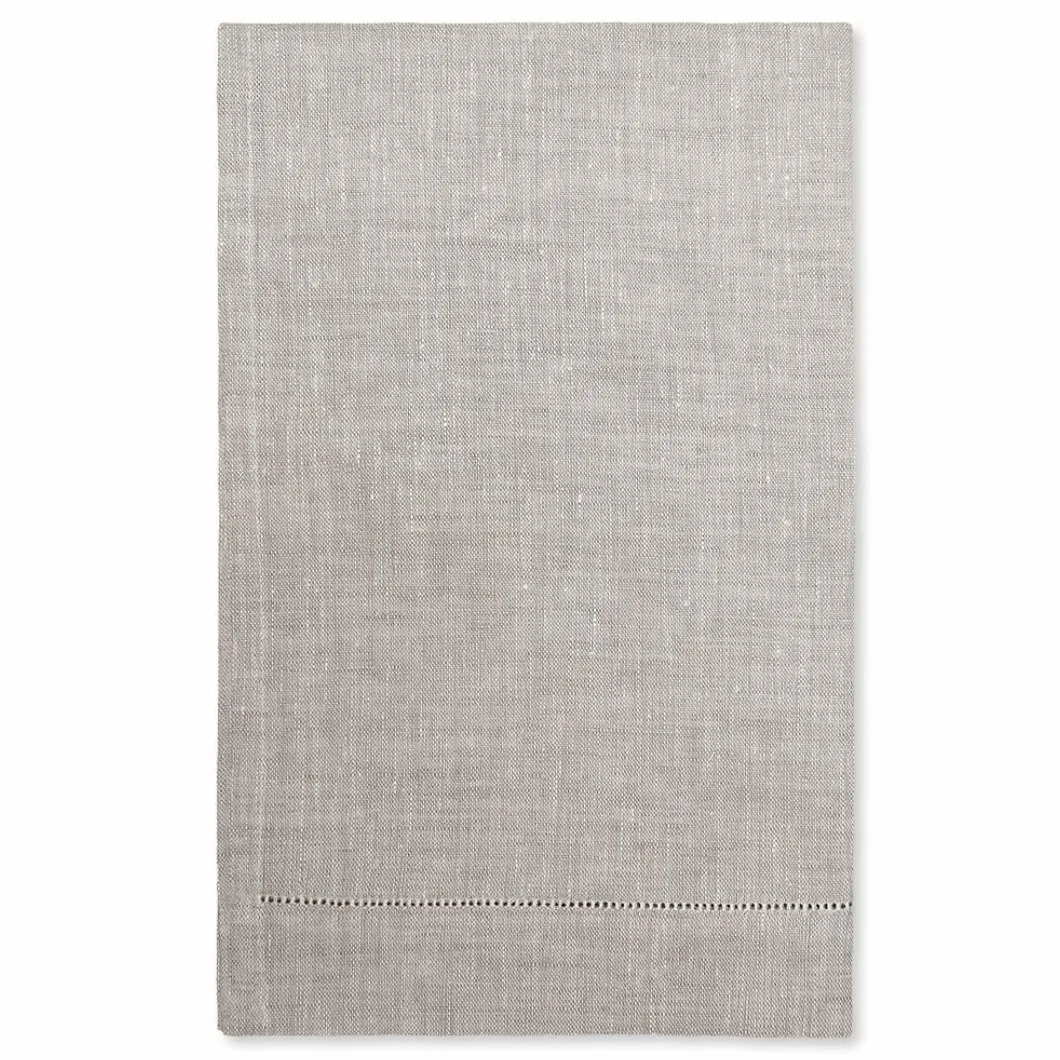 Cuore di lino - Toalla Ligera para el Rostro de Lino Puro 100% Made in Italy Ajour Natural (60 x 100 cm)