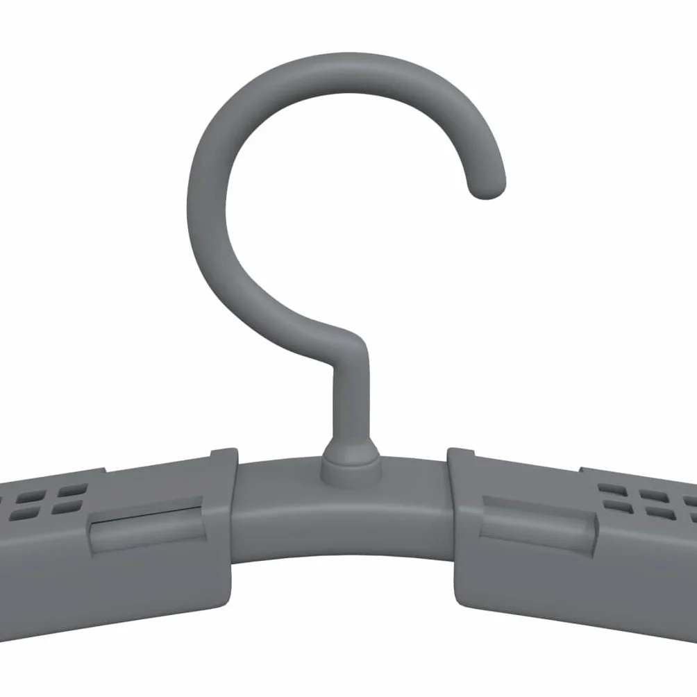 vidaXL Perchas Extensibles Gancho Cocina Armario Regulable Gris