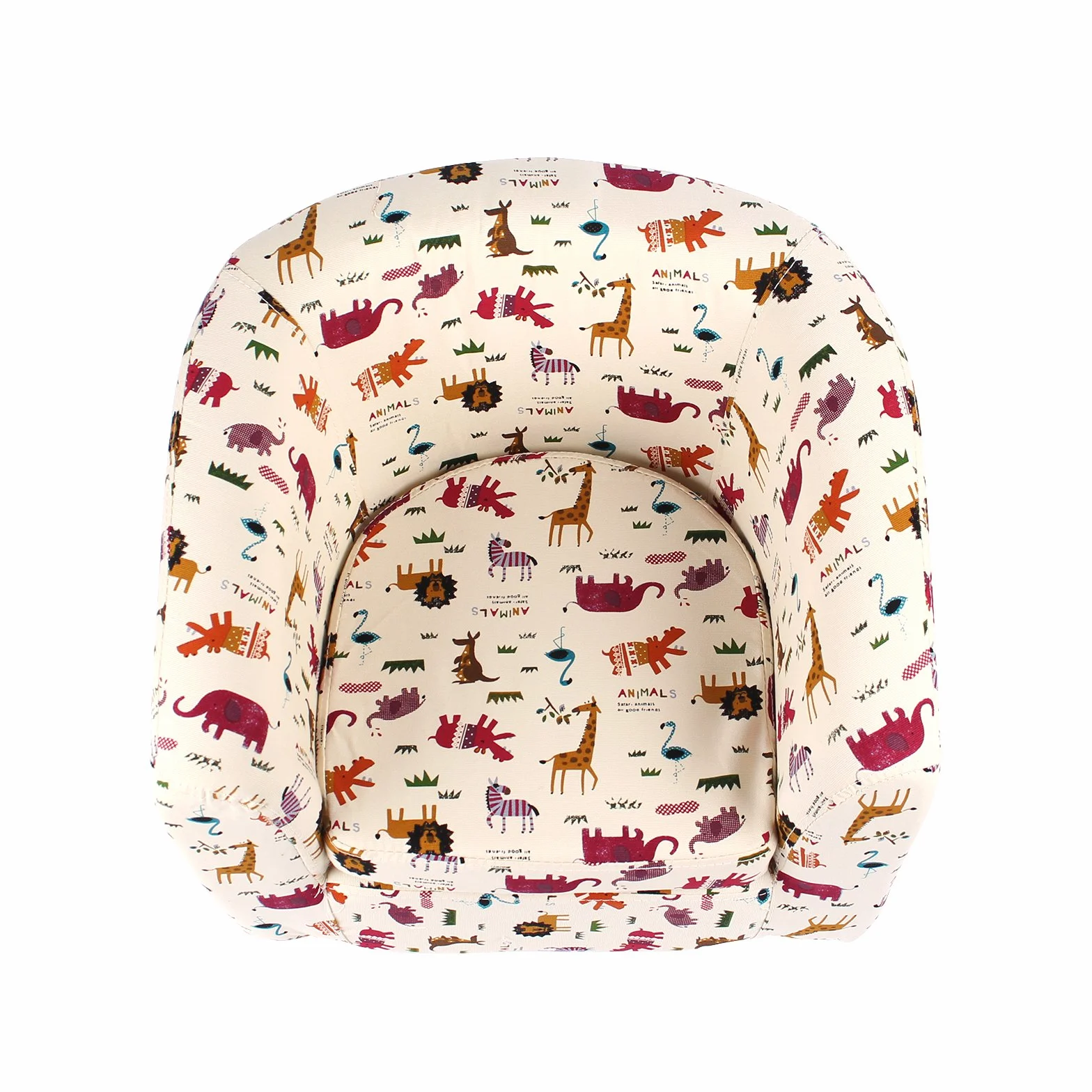 Sillón de Lujo para niños Silla para bañera Sofá de Dibujos Animados Estructura de Madera Animales