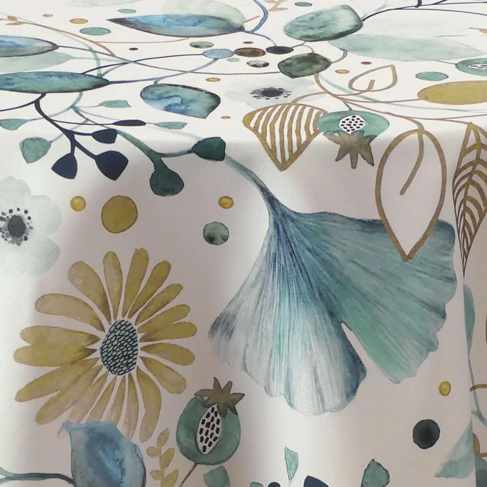 Mantel Antimanchas Le linge de Jules 160 cm Azul Beige
