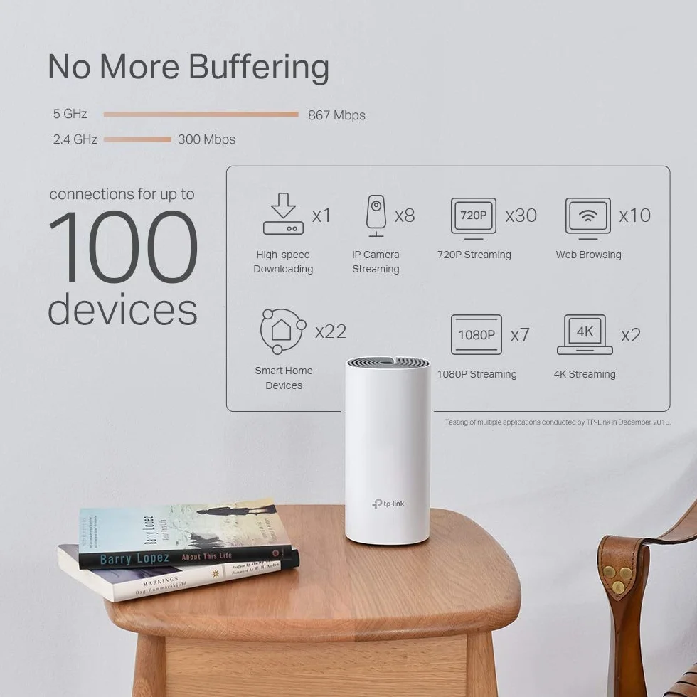 TP-Link Deco P9 (3-Pack) - PLC Mesh Wi-Fi Híbrido con Powerline, Adecuado para Casas Grandes con Paredes Gruesas, Powerline AV1000 + WiFi AC1200, Cobertura hasta 560 ㎡,2xPuerto Gigabit, CPU Qualcomm