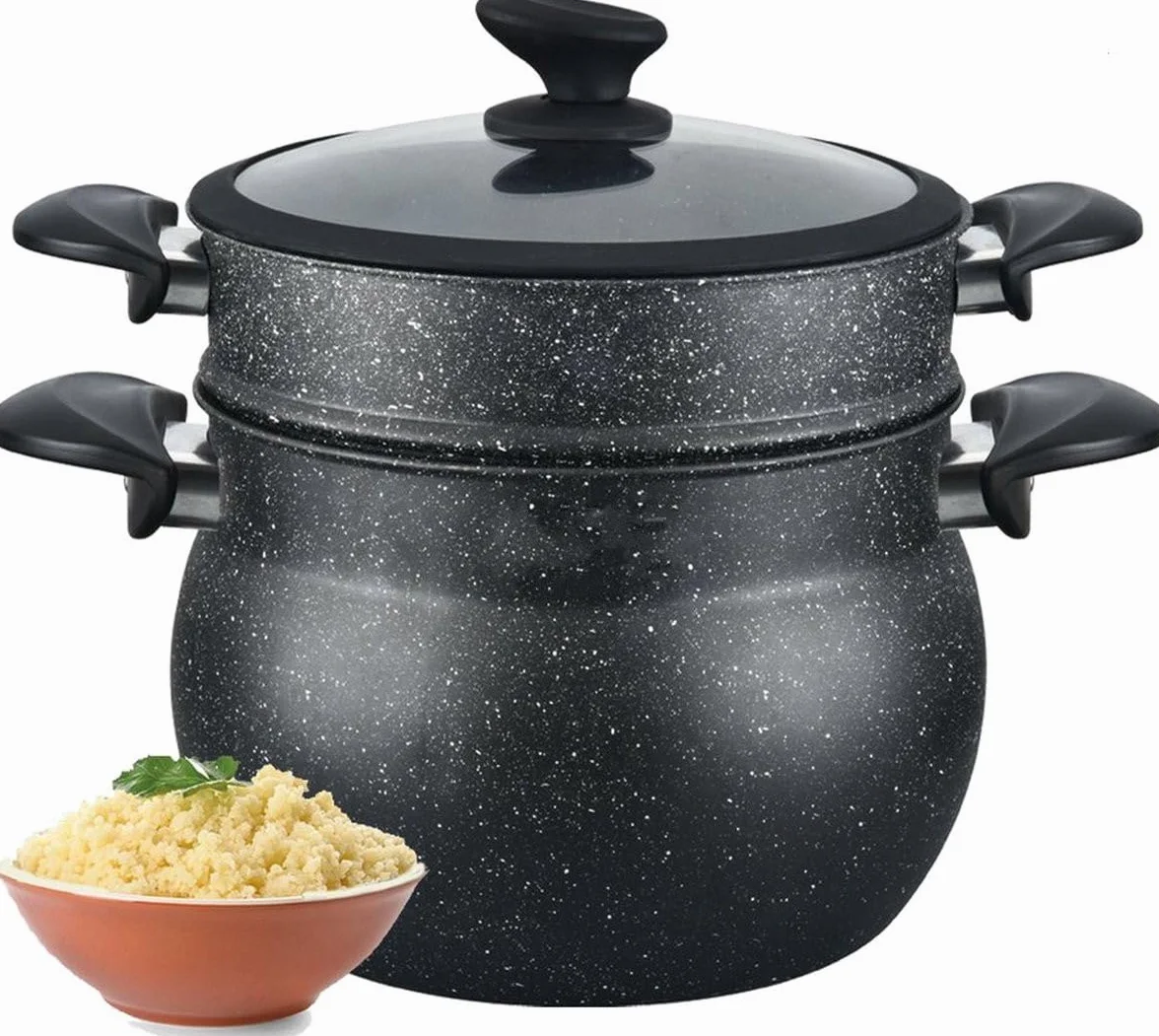 Royalty Line Cuscusera de Alta Gama 9 l 24 cm Negro