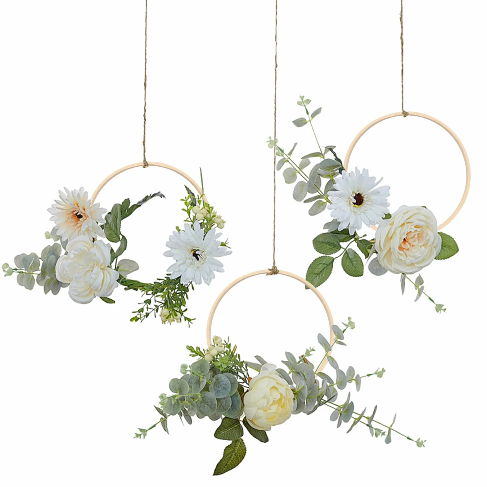 Aros de Bambú para Atrapasueños 15cm, Anillos de Madera, DIY, Guirnaldas, Manualidades