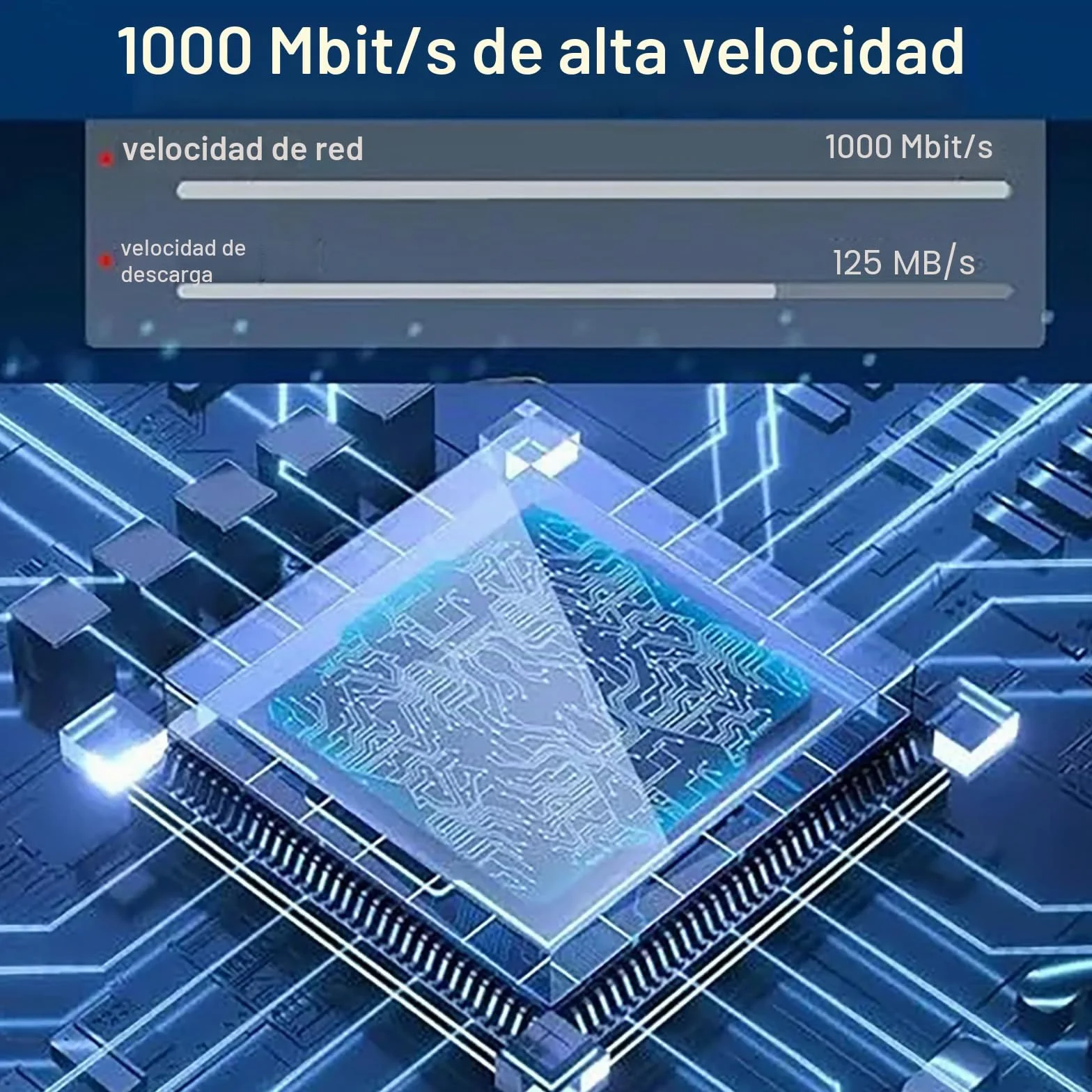 Divisor Ethernet de 1 a 4 de alta velocidad de 1000 Mbps, conmutador Ethernet con cable de alimentación, conmutador de red para cables Cat5/5e/6/7/8 Hub Ethernet (4 dispositivos conectados a la red al