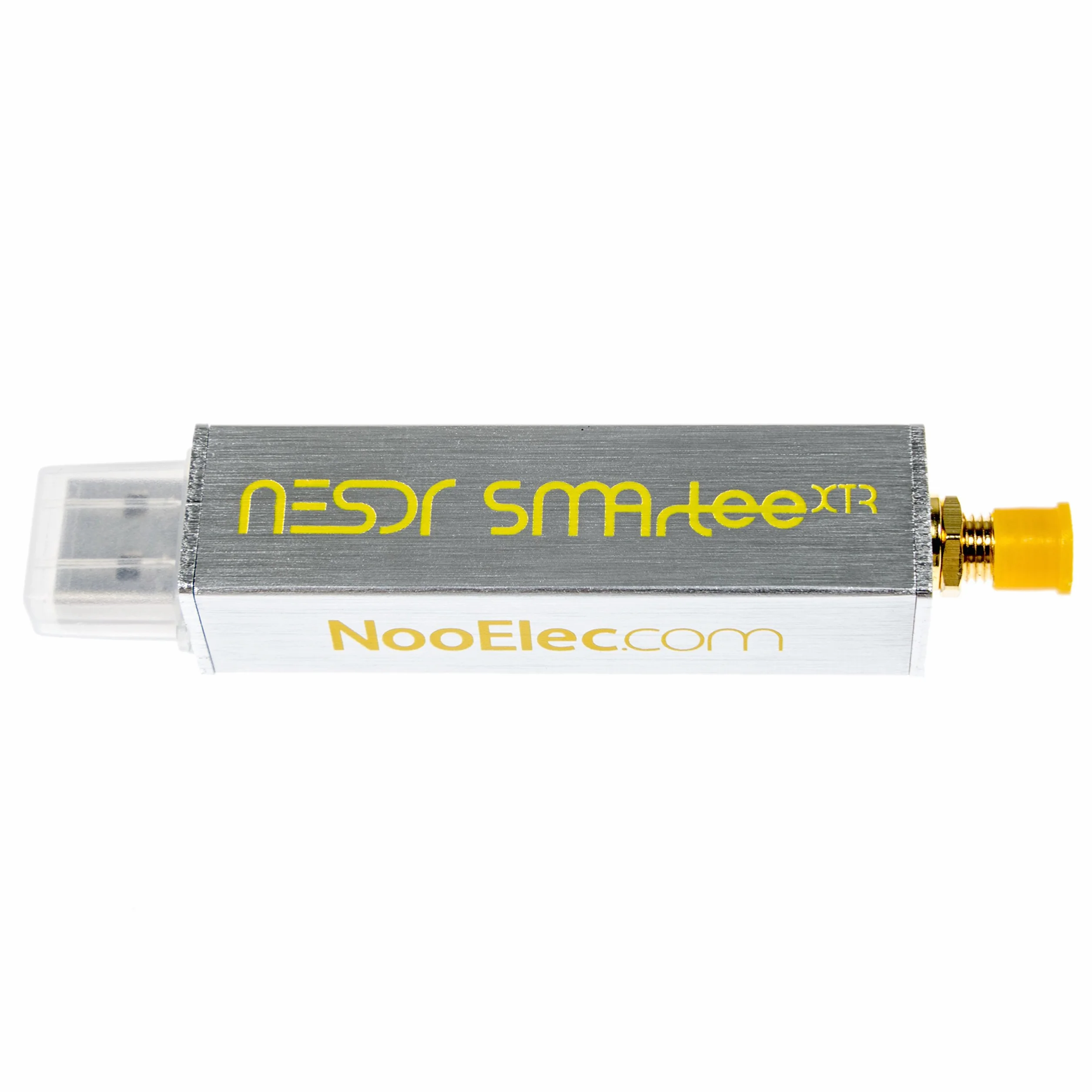 NooElec NESDR SMArTee XTR SDR - Premium RTL-SDR con rango de ajuste extendido, recinto de aluminio, T de polarización, 0,5PPM TCXO, entrada SMA. Radio Definida por Software RTL2832U y E4000