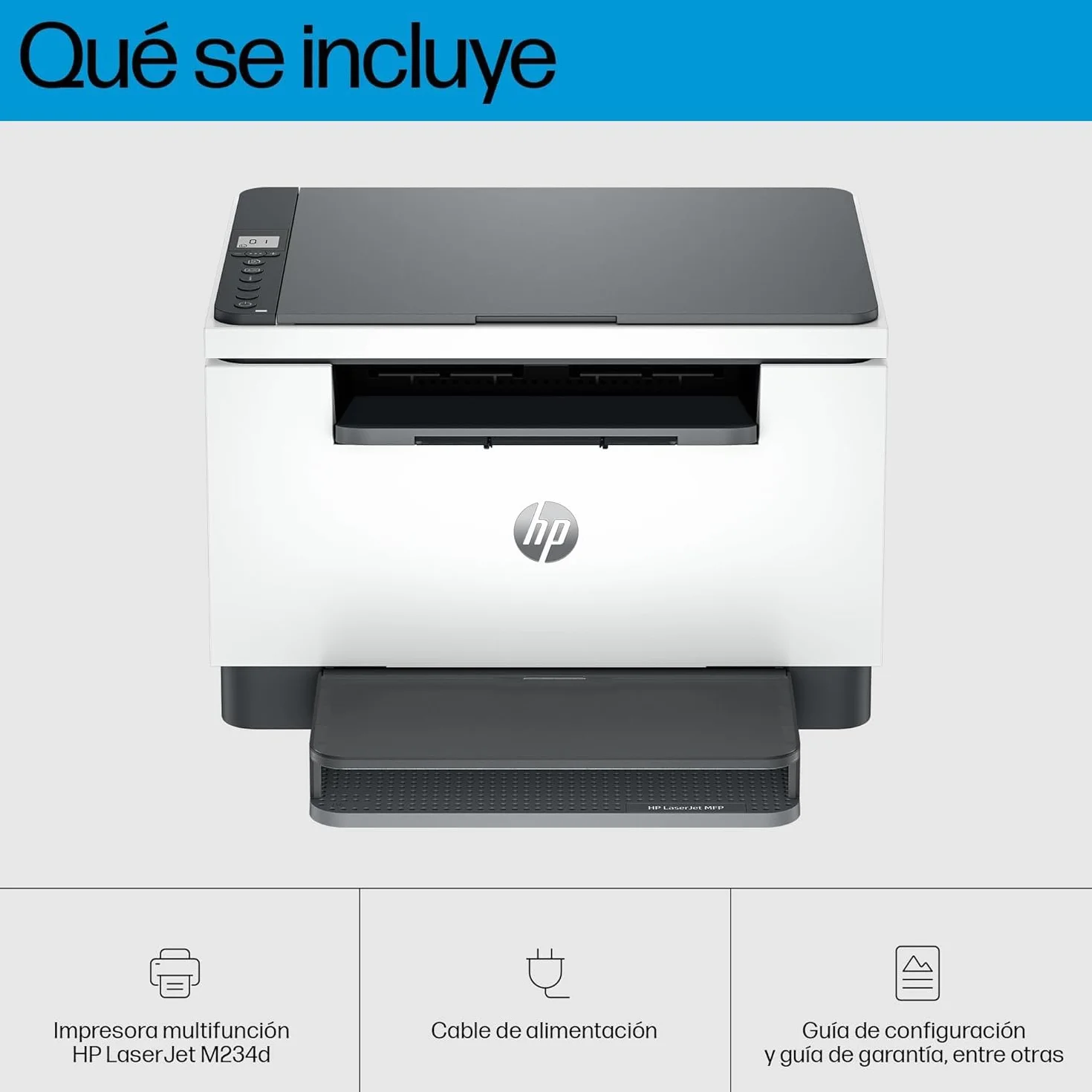 HP LaserJet M234d 8J9K4F, Impresora Láser A4 Multifunción Monocromo a Doble Cara Automática, Escaner, Copiadora (29 ppm, conexión Solo USB, Procesador 500MHz, Memoria 64MB, Smart App)