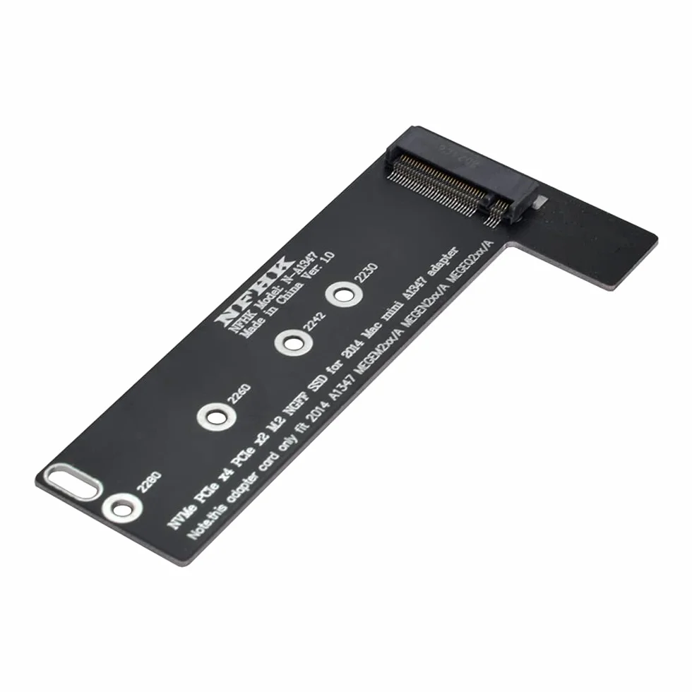 M.2 NGFF M-Key NVME SSD Convertor Card for 2014 Macbook Mini A1347 MEGEN2 MEGEM2 MEGEQ2