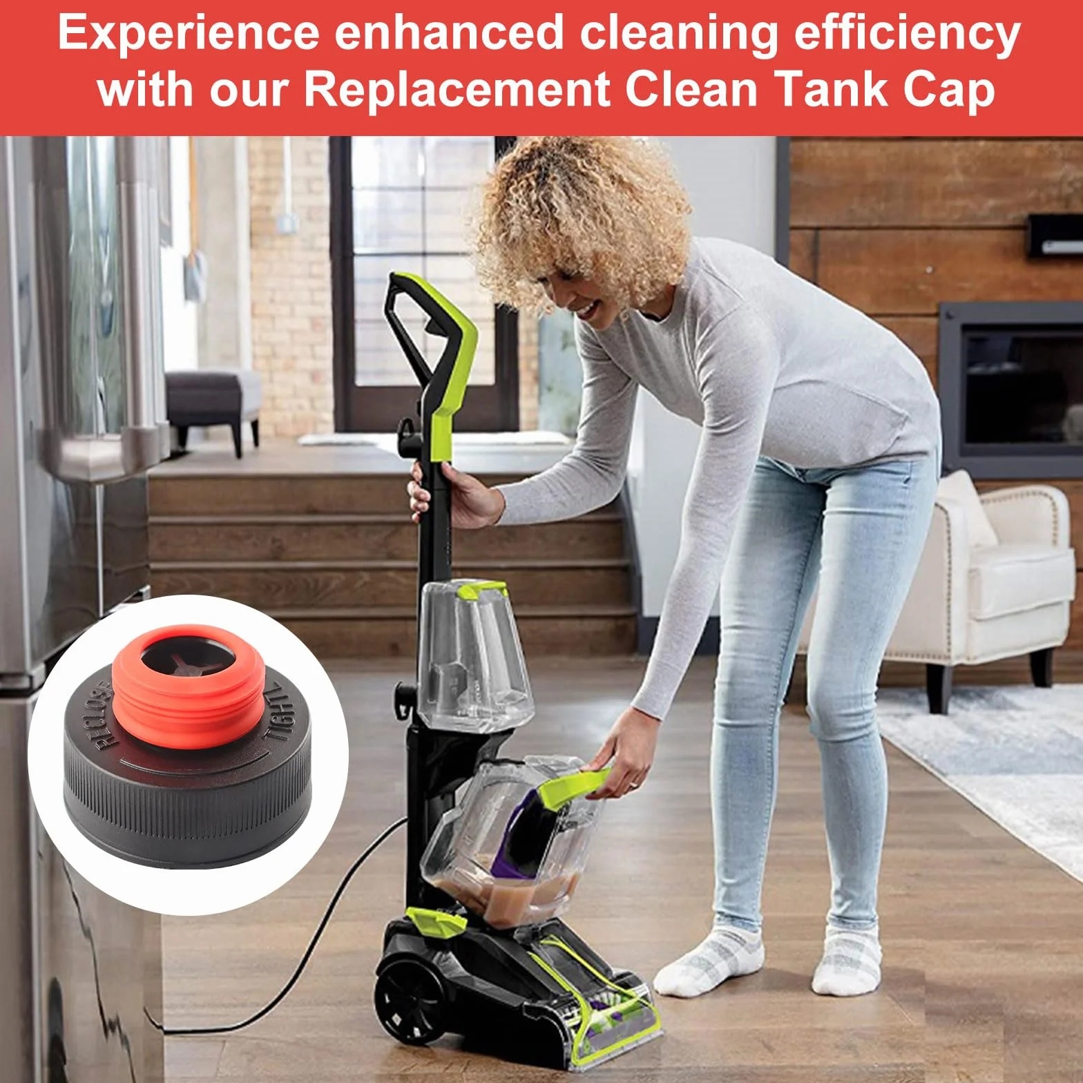 Bissell Tapa depósito agua limpia repuesto para limpiadores alfombras TurboClean PowerForce PowerBrush 2987 2806 28062 28068 29878 29879
