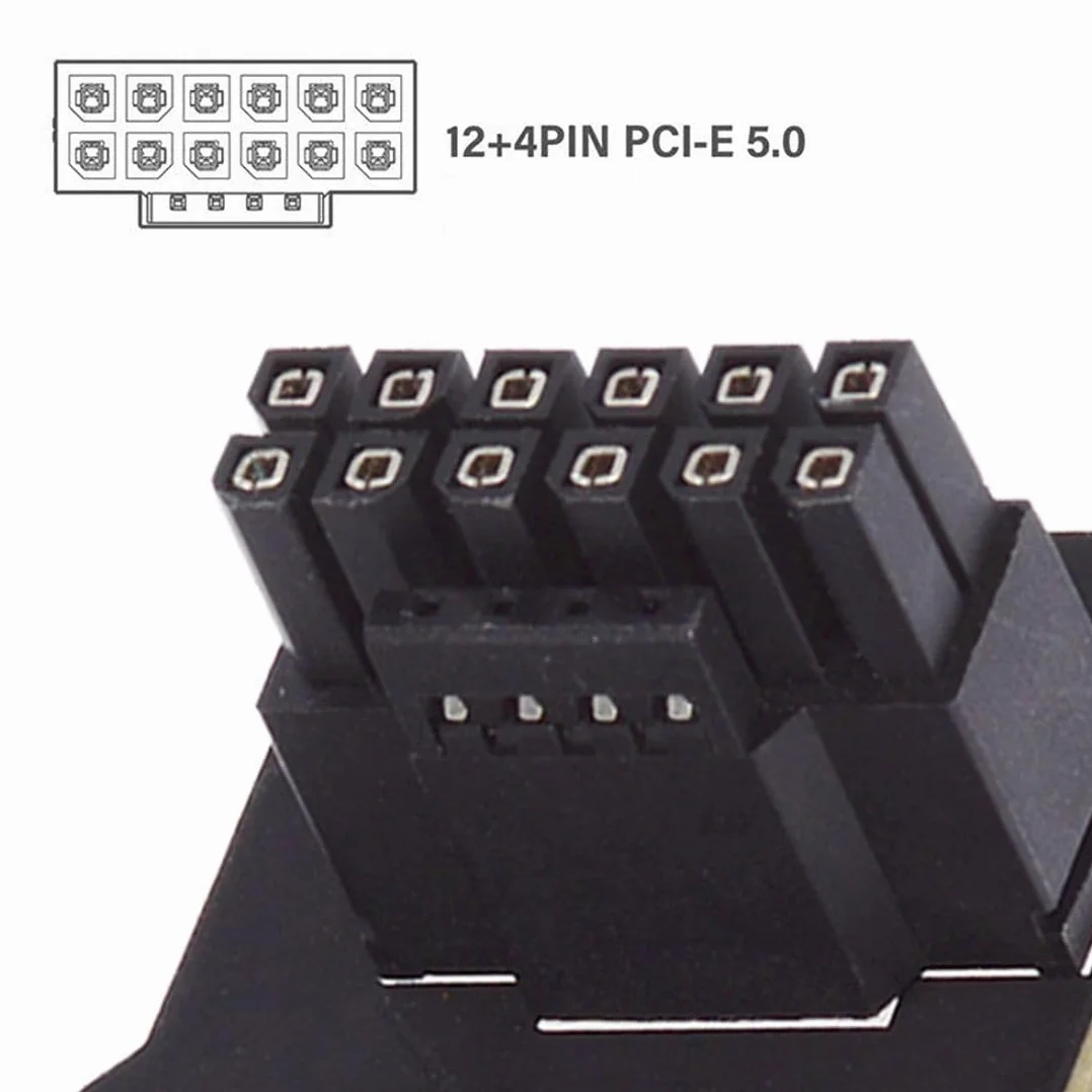 chenyang ATX3.0 PCI-E 5.0 12VHPWR 16Pin Power Modular 90 Degree Down Angle Connector Adapter for 3080 3090TI PSU Graphics Card