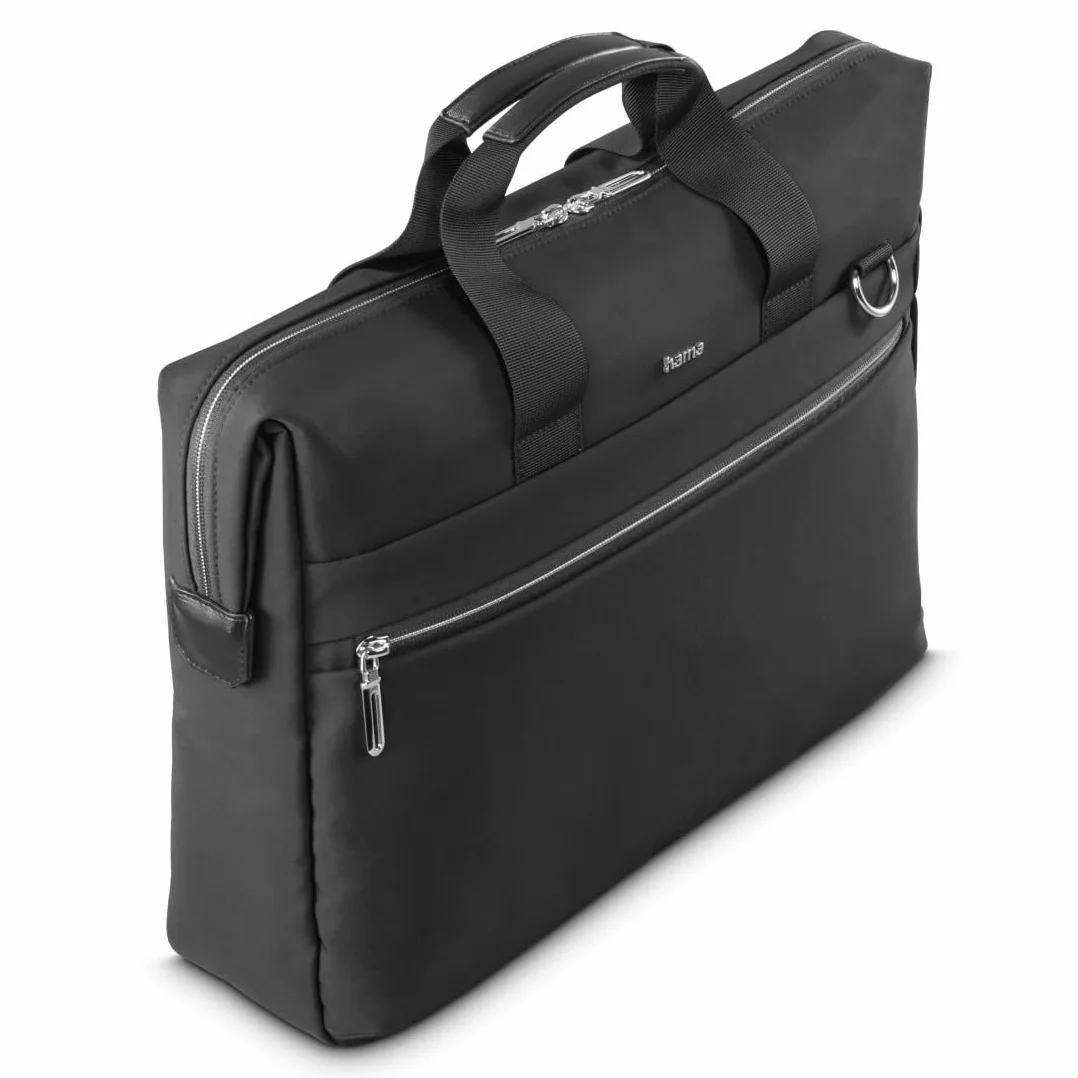 Hama | Maletín para portátil 15,6 pulgadas (funda protectora ordenador resistente acolchada compartimento tablet 12,9 bolso portátil 16 pulgadas bandolera ajustable maleta de 13 litros) negro