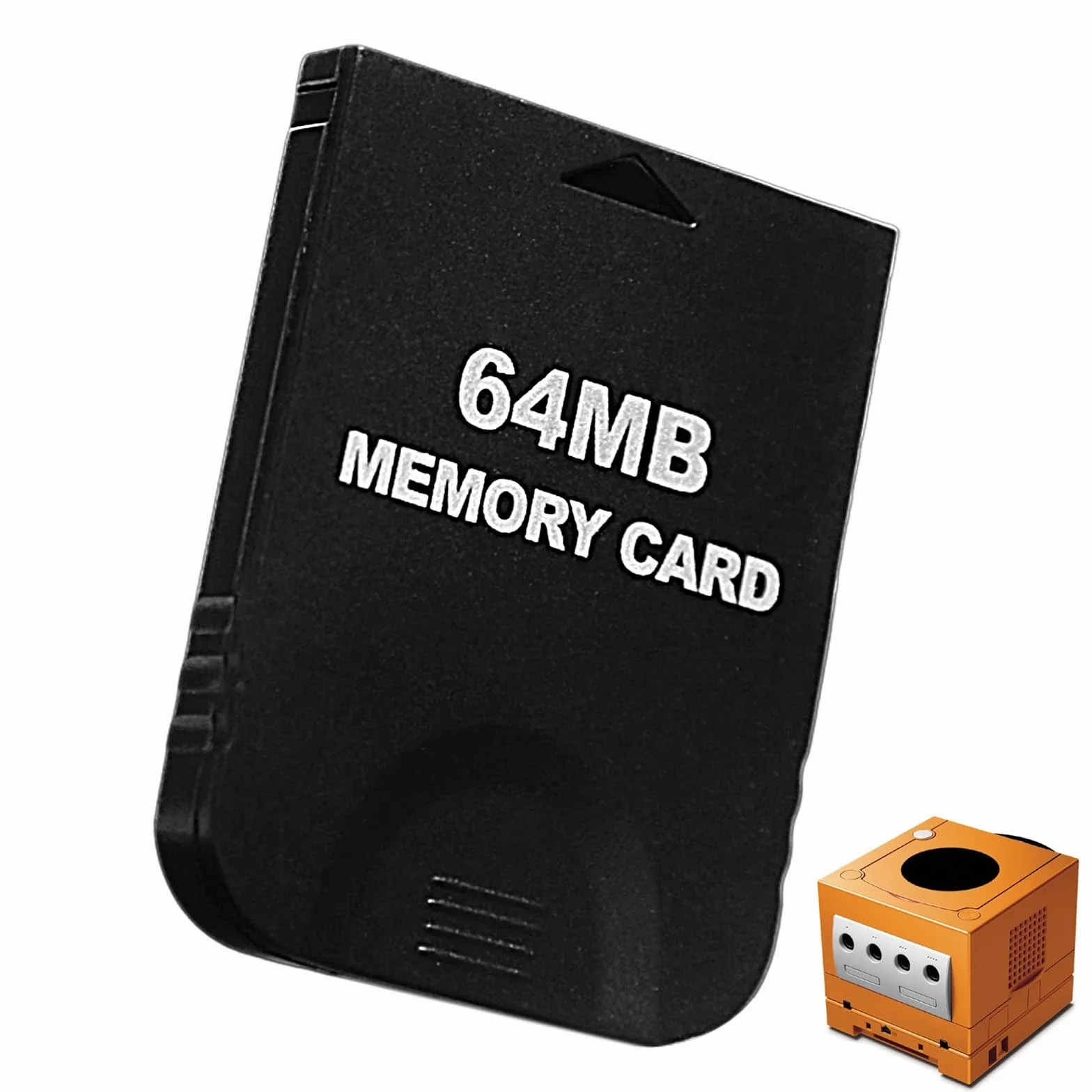 Tarjeta de memoria Gamecube de alta velocidad de 64 MB (2043 bloques), tarjeta de memoria de juego compatible con Nintendo Gamecube y juegos de accesorios de consola Wii (negro)
