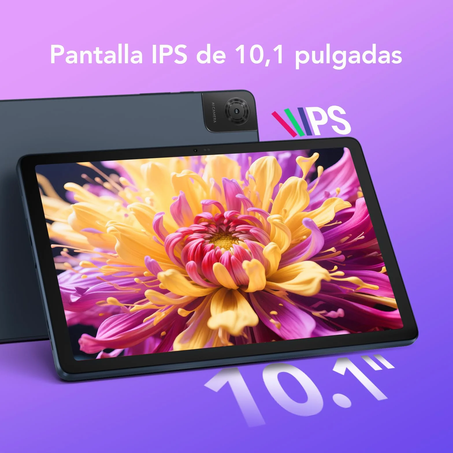 TCL Tab 10L Gen 4 Tablet Android | Pantalla 10,1" FHD | 4 GB + 64 GB | Batería 6000 mAh | Android 14 | WiFi | Quad Speakers | Control Parental | Gama de Entrada