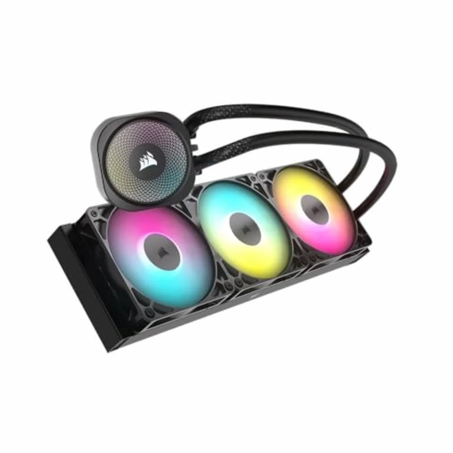 CORSAIR Nautilus 360 RS ARGB Refrigeración Líquida de CPU – 360mm AIO – Conexión Directa a la Placa Base – Intel LGA 1851/1700, AMD AM5/AM4 – 3X RS120 ARGB Ventiladores Incluidos – Negro