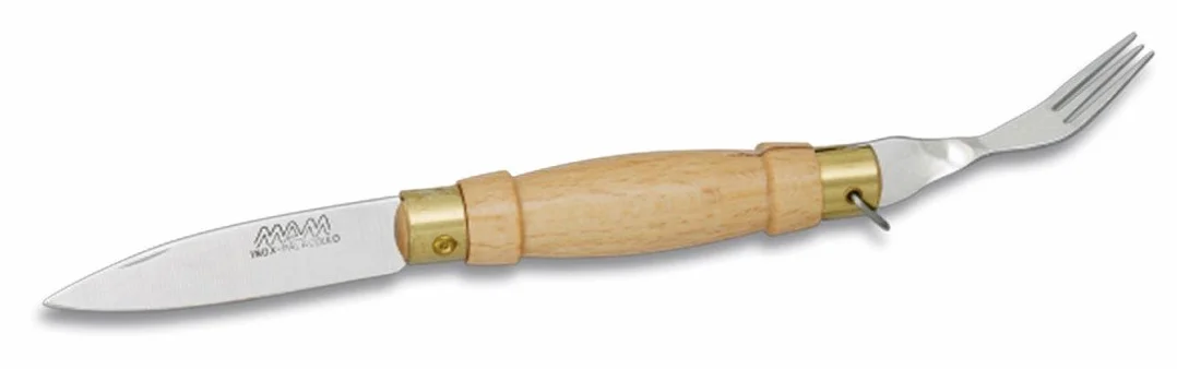 M.ALBAINOX - Navaja mam con tenedor. Hoja: 6 cm