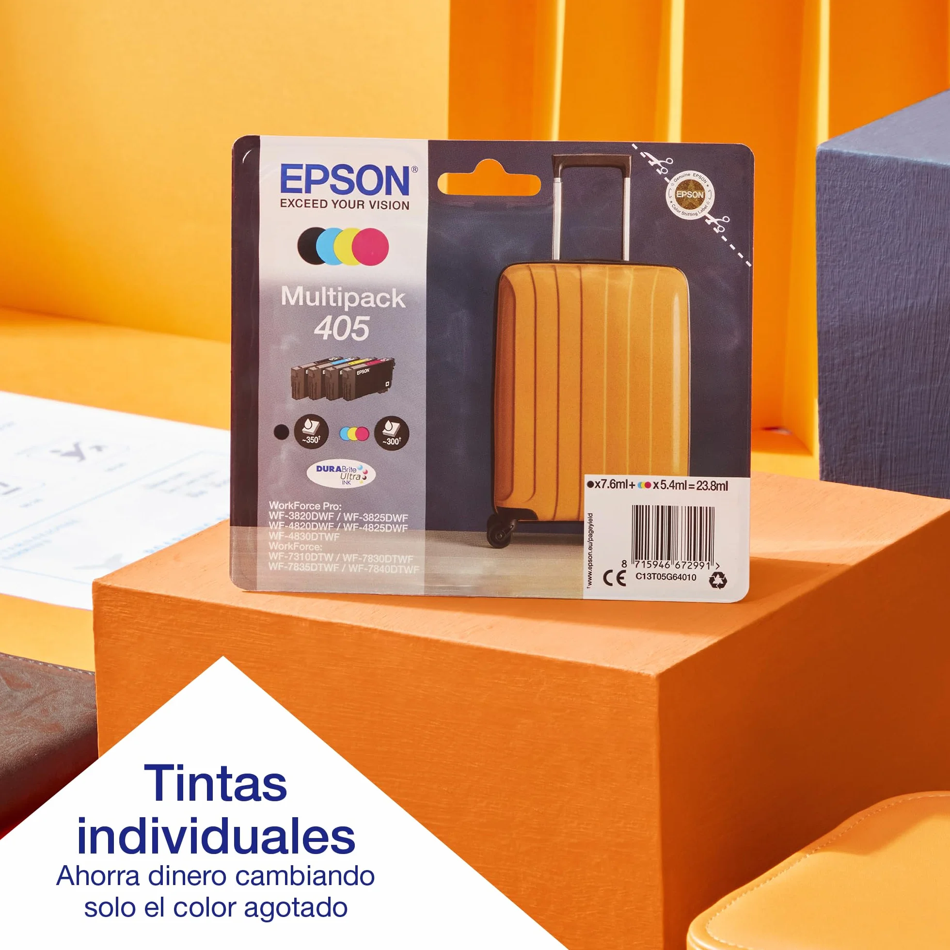 Epson Impresora de inyección de Tinta multifunción Workforce WF-7830DTWF A3 con conectividad inalámbrica y 3 Meses Gratis de suscripción de Tinta ReadyPrint*