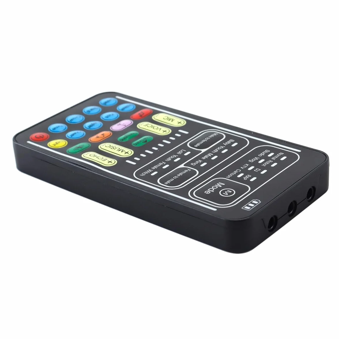 Riven I9 Voice Changer Set Multifuncional Portátil Grabación Mini Tarjeta de Sonido para Game Anchor Recording Computer Multifuncional Kit