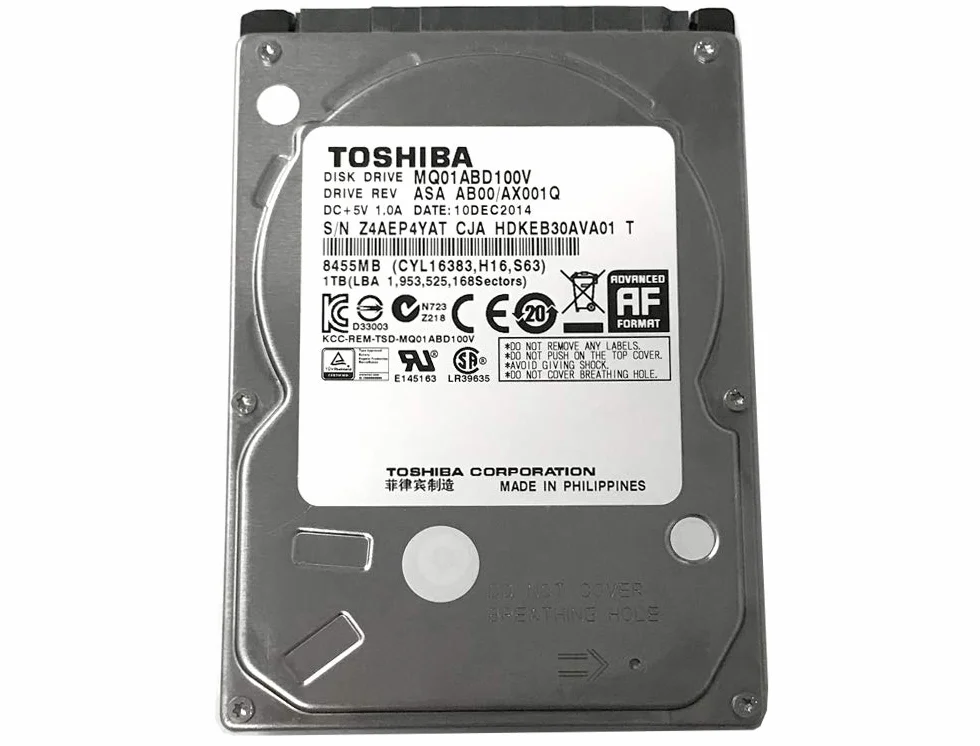 Toshiba Disco duro SATA 3,0 Gb/s 2,5" PS3/PS4, 1 TB, 5400 rpm, 8 MB de caché, 3 años de garantía