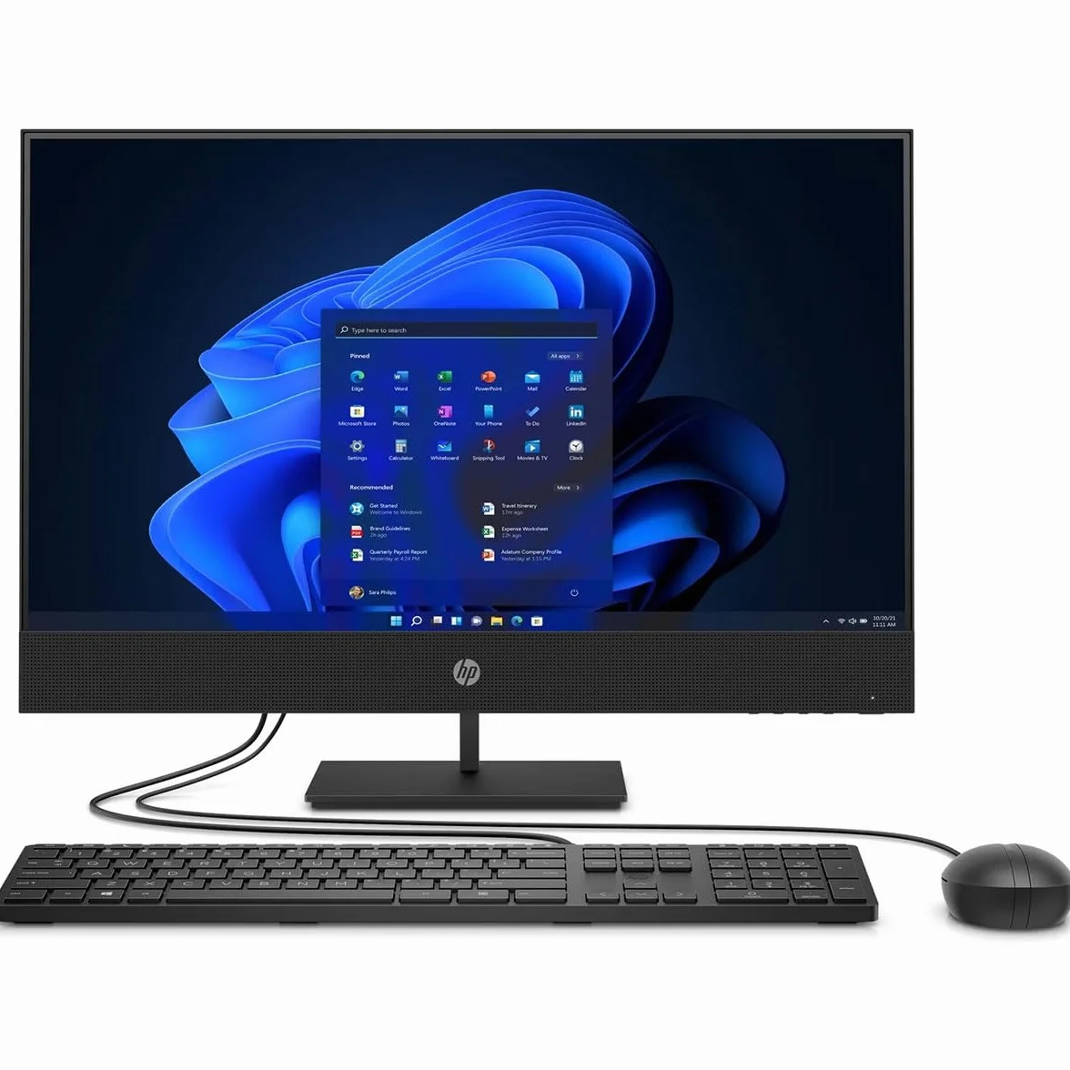 HP ProOne 600 G4 Ordenador Todo en Uno de Escritorio, 21.5" FHD, Intel Core i3-8100, 16GB RAM, 512GB SSD, WiFi, Bluetooth, Teclado QWERTY, Windows 11 Pro (reacondicionado)