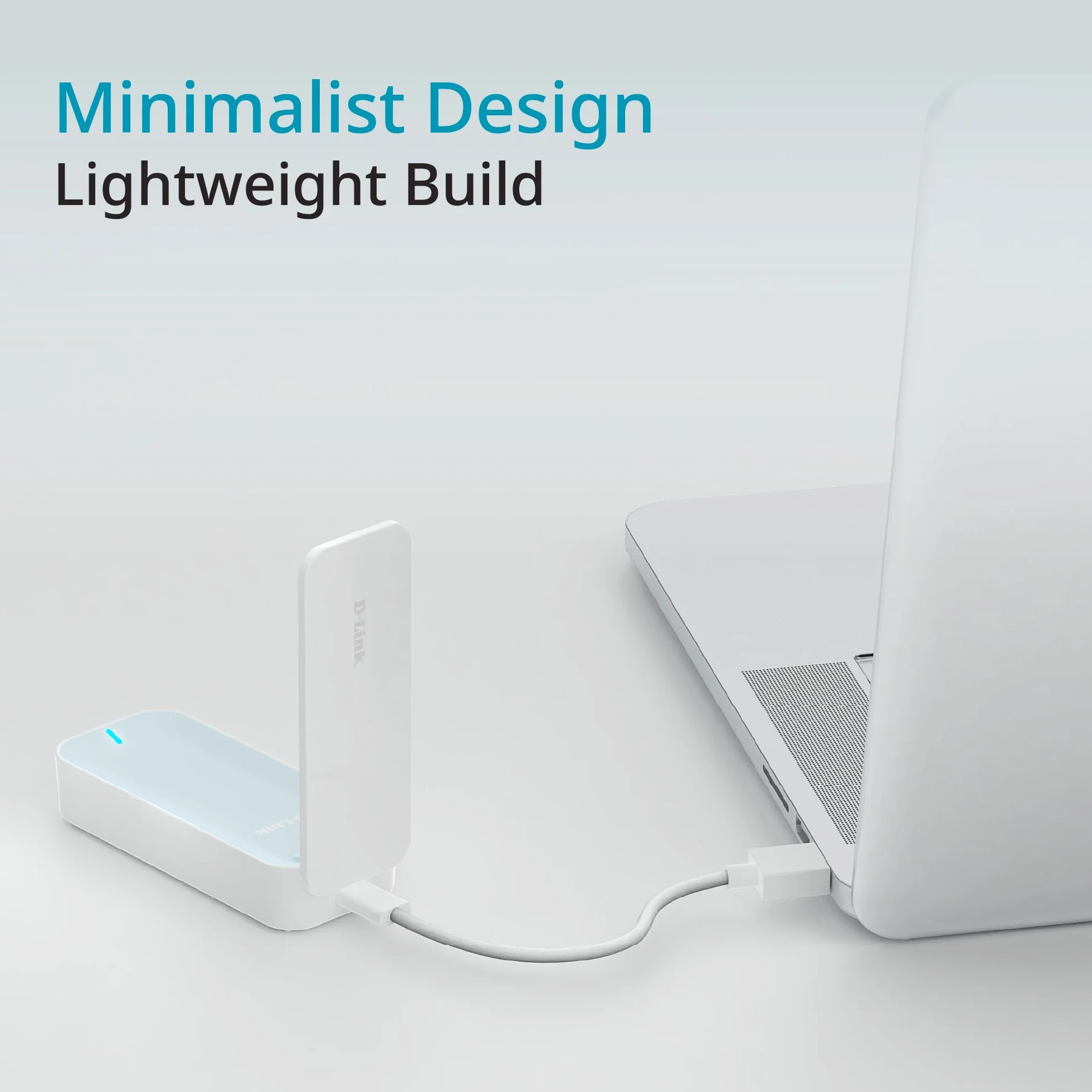 D-Link D501 Adaptador USB 5G NR – Internet móvil 5G/4G LTE ultrarrápido, Plug & Play, USB-C, Antena Plegable, Nano SIM, Compatible con Windows/macOS/Linux