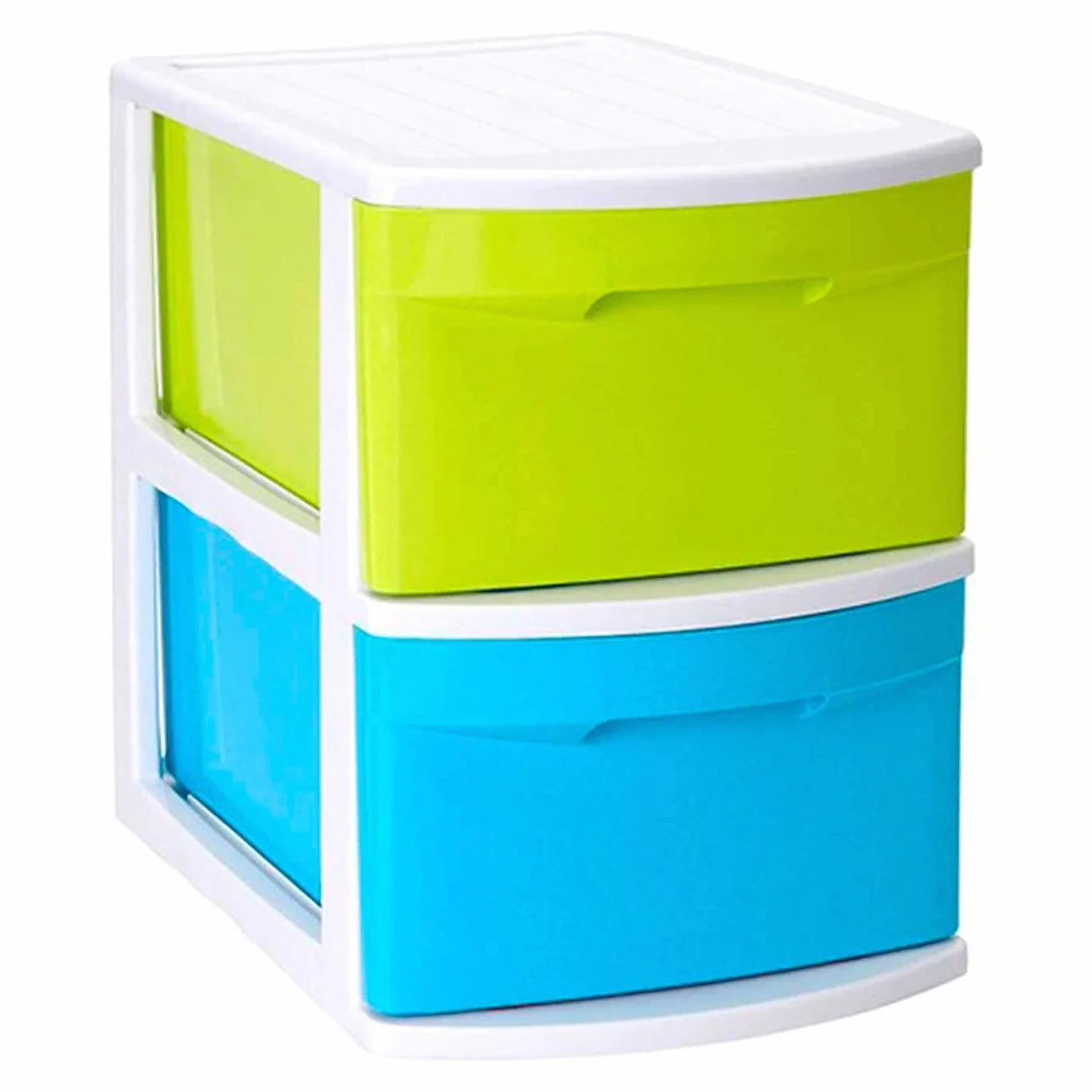 Cajonera Tamesis multiusos de 2 cajones 40 x 28,5 x 39 cm plástico multicolor