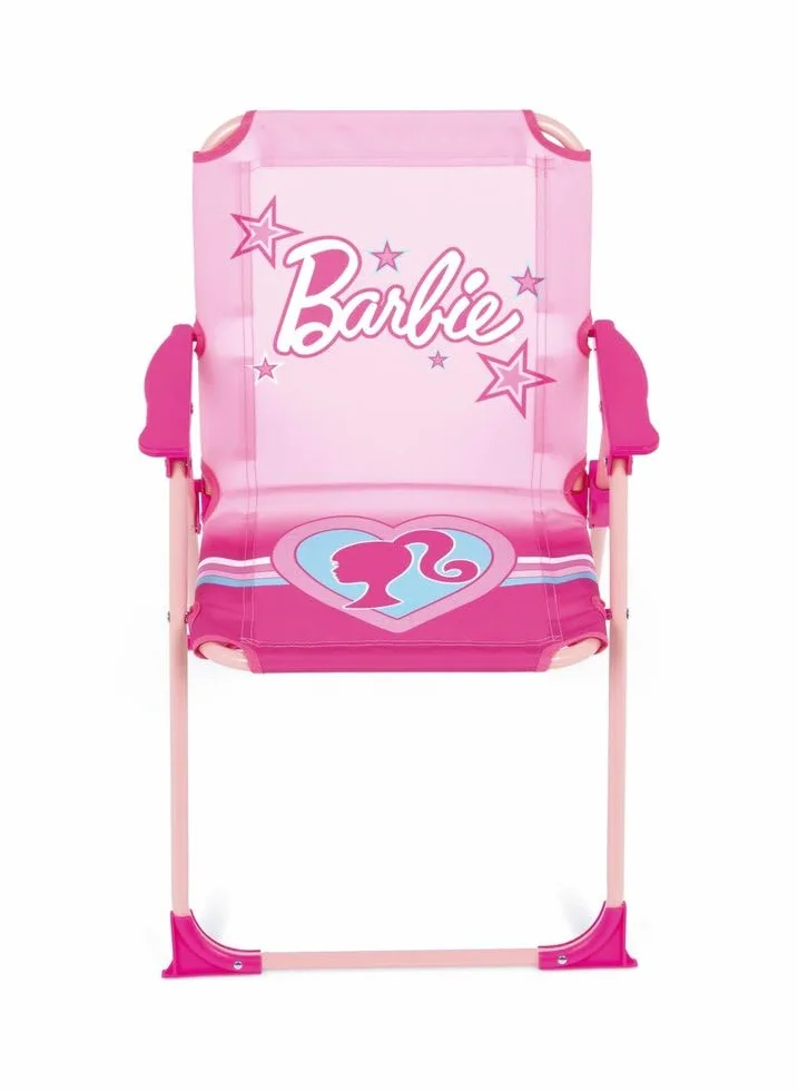 ARDITEX Silla Plegable con Brazos de Barbie - 38x32x53cm - Adecuado para jardín, Camping, Playa o montaña - Ideal para niños y niñas.