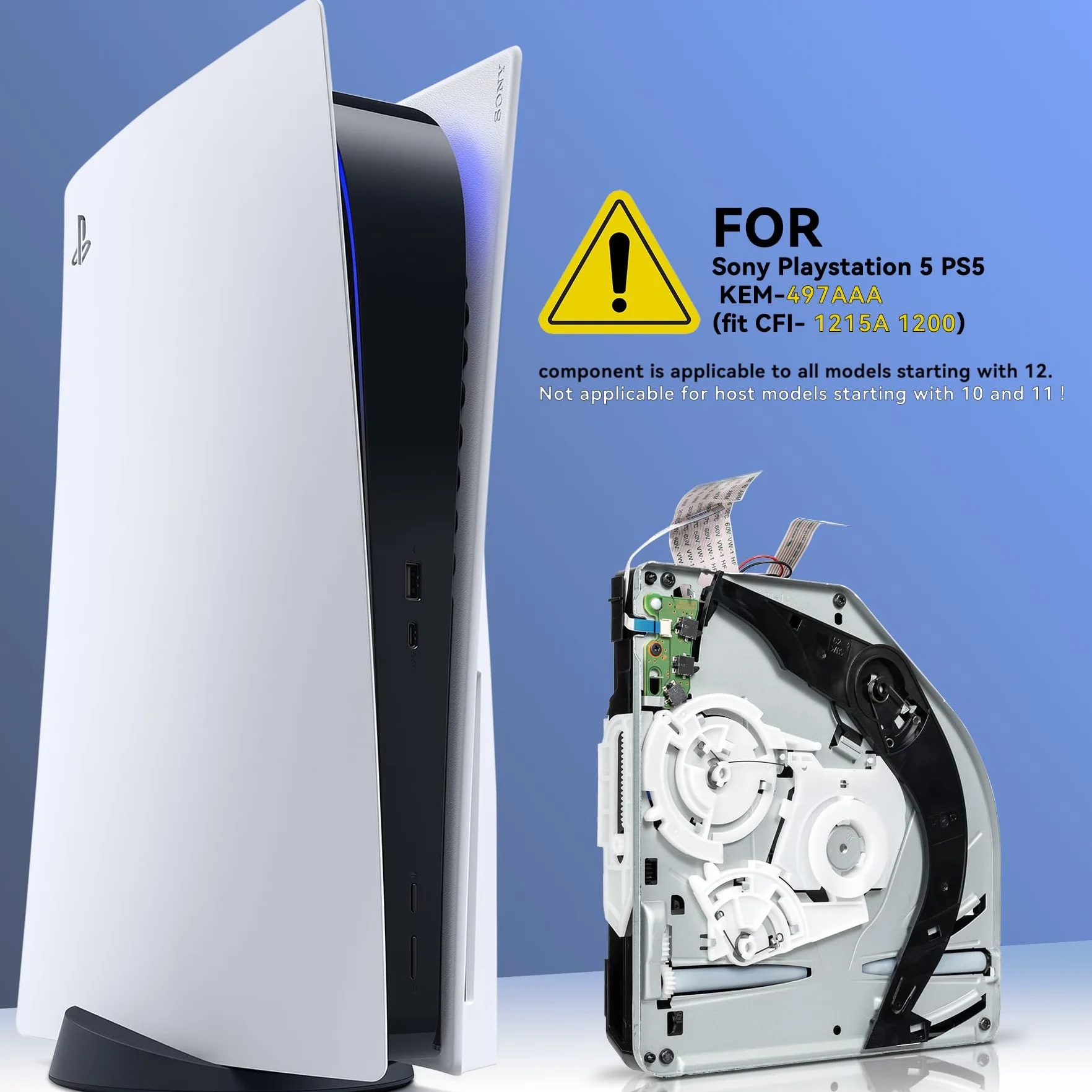 Módulo conector de unidad de disco óptico Blu-Ray DVD de repuesto para Sony PlayStation 5 PS5 KEM-497AAA (compatible con CFI- 1215A 1200)