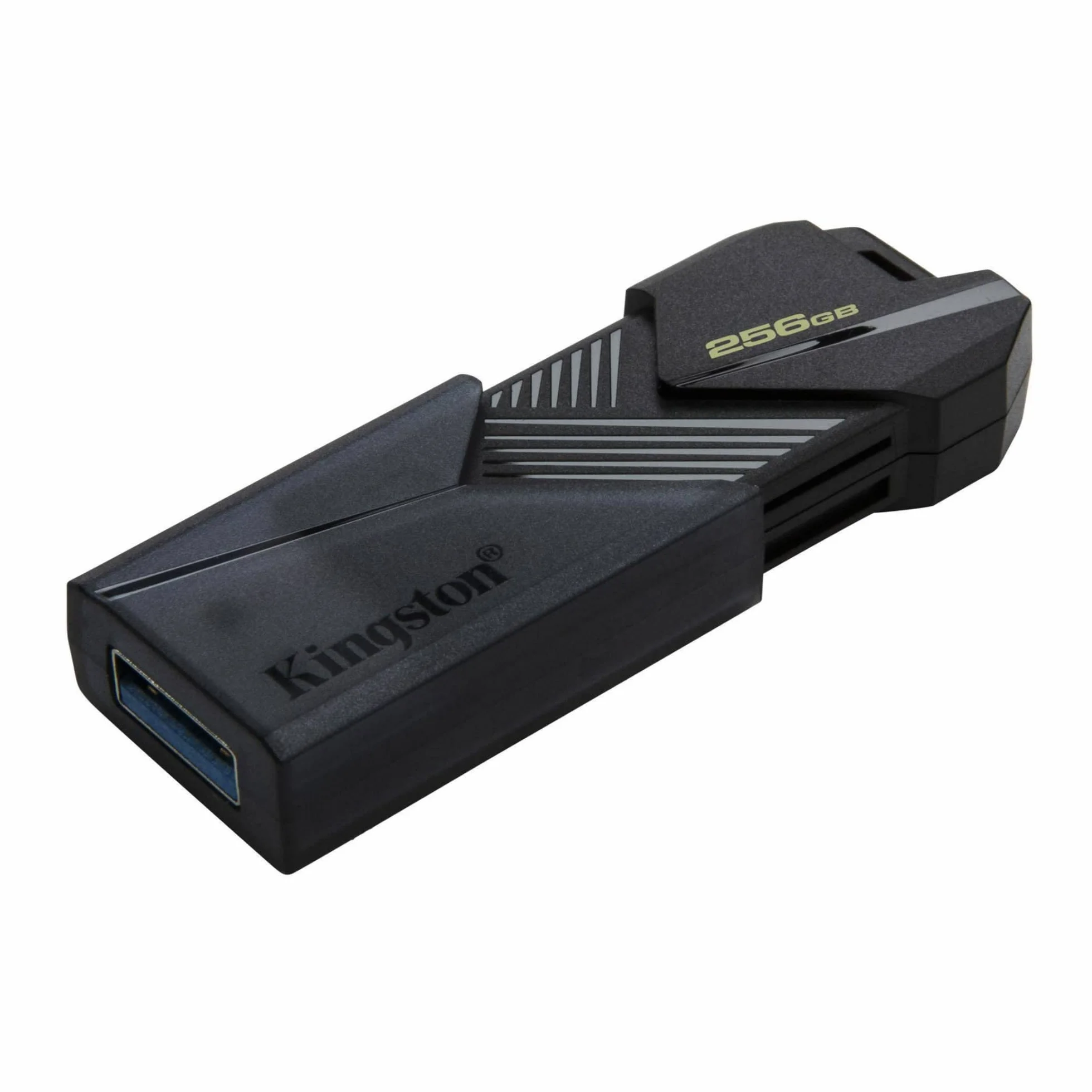 Kingston DataTraveler Exodia Onyx Memoria Flash USB 3.2 Gen 1 DTXON/256GB: con Elegante capuchón móvil | Tapa deslizante negra mate, bucle para llavero, Dtxon/256 GB