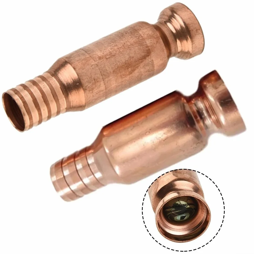 Sifón manual Besttoolifes para combustible, agua, aceite, transferencia de líquido autocebante, conector de latón, accesorios de cobre 15 mm 19 mm, paquete de 2
