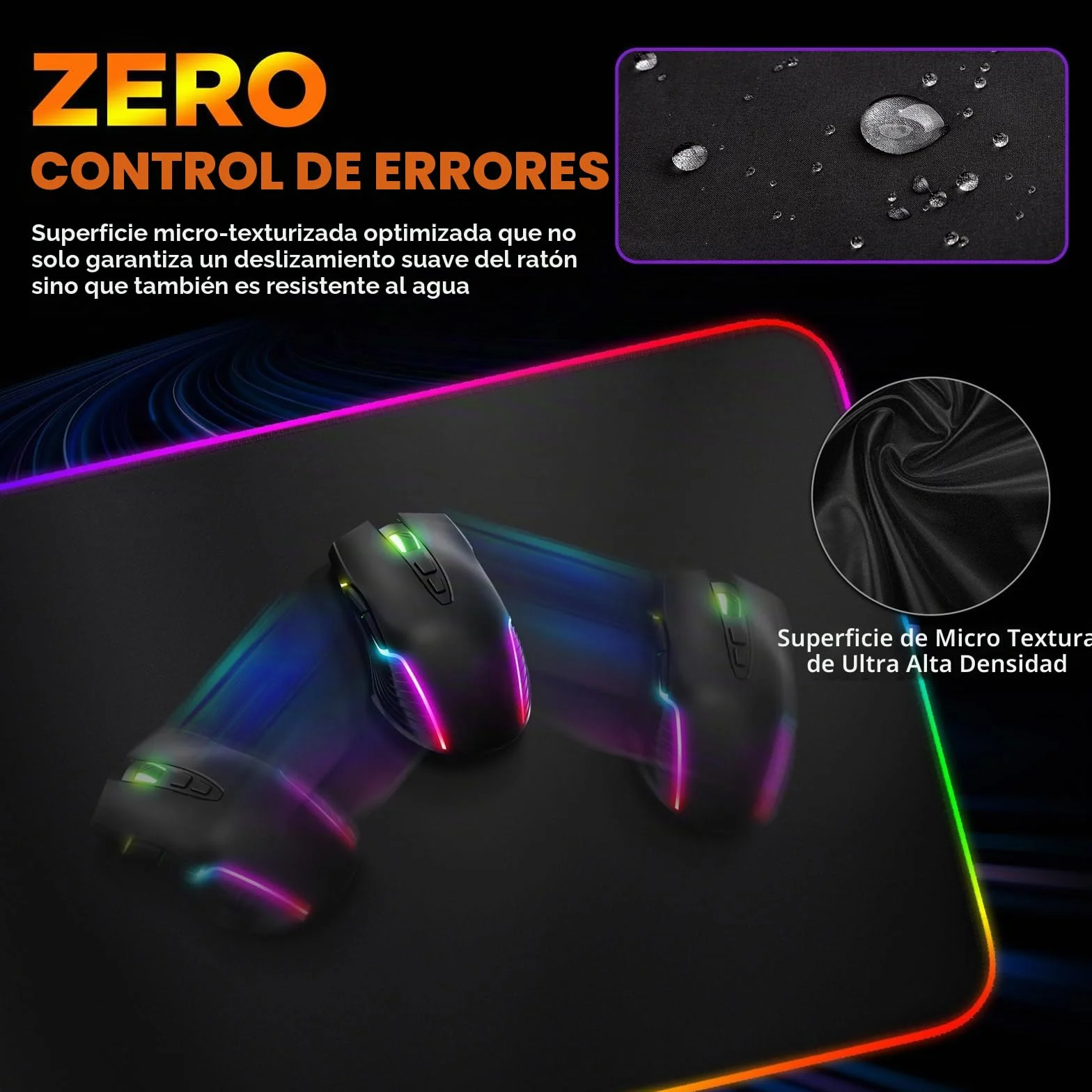 Gimars Alfombrilla Ratón Gaming RGB con 15W Carga Inalámbrica, 800×300mm Mousepad XXL con 10 Modos Iluminación LED, Tapete Rato Impermeable Base Antideslizante para Escritorio Oficina Gamer