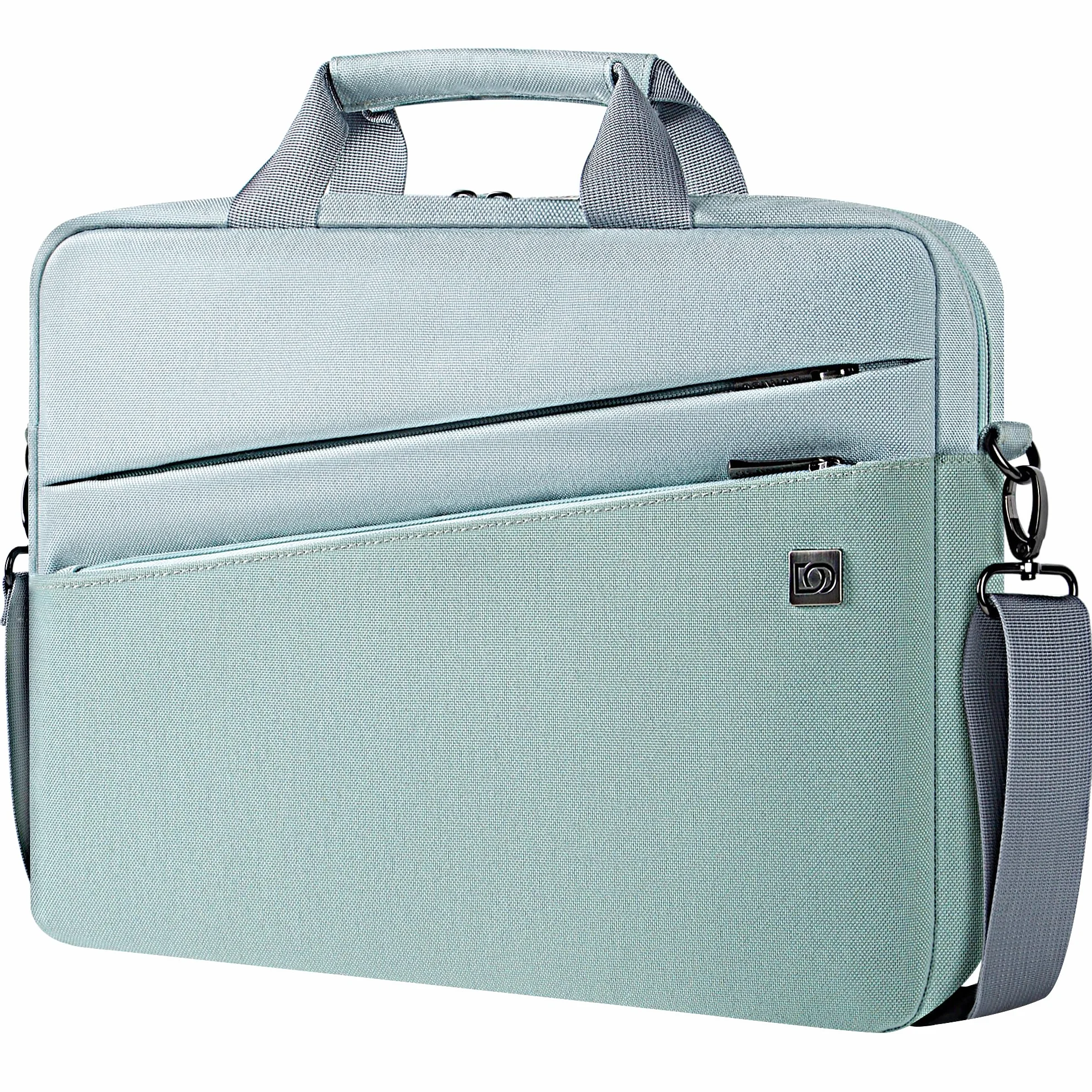 DOMISO Bolso Bandolera para Portátil de 17-17,3 Pulgadas Maletin Portatil Funda Ordenador Compatible con Lenovo Legion 5/7, Dell G-Series, ASUS TUF Gaming, HP Omen 17, Verde Menta
