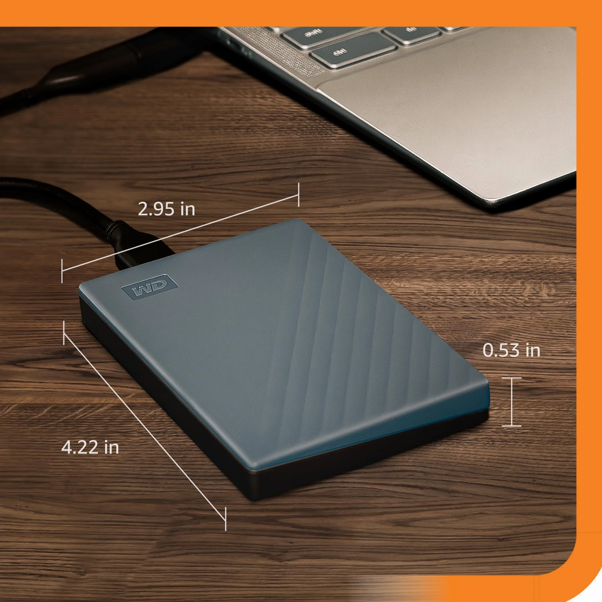 WD 6TB My Passport Compatible con USB-C, Disco Duro Externo Portátil, USB 3.2 Gen 1/USB 3.0, Copia de seguridad y protección con contraseña, Formateado para Windows, ChromeOS y MacOS, Gris