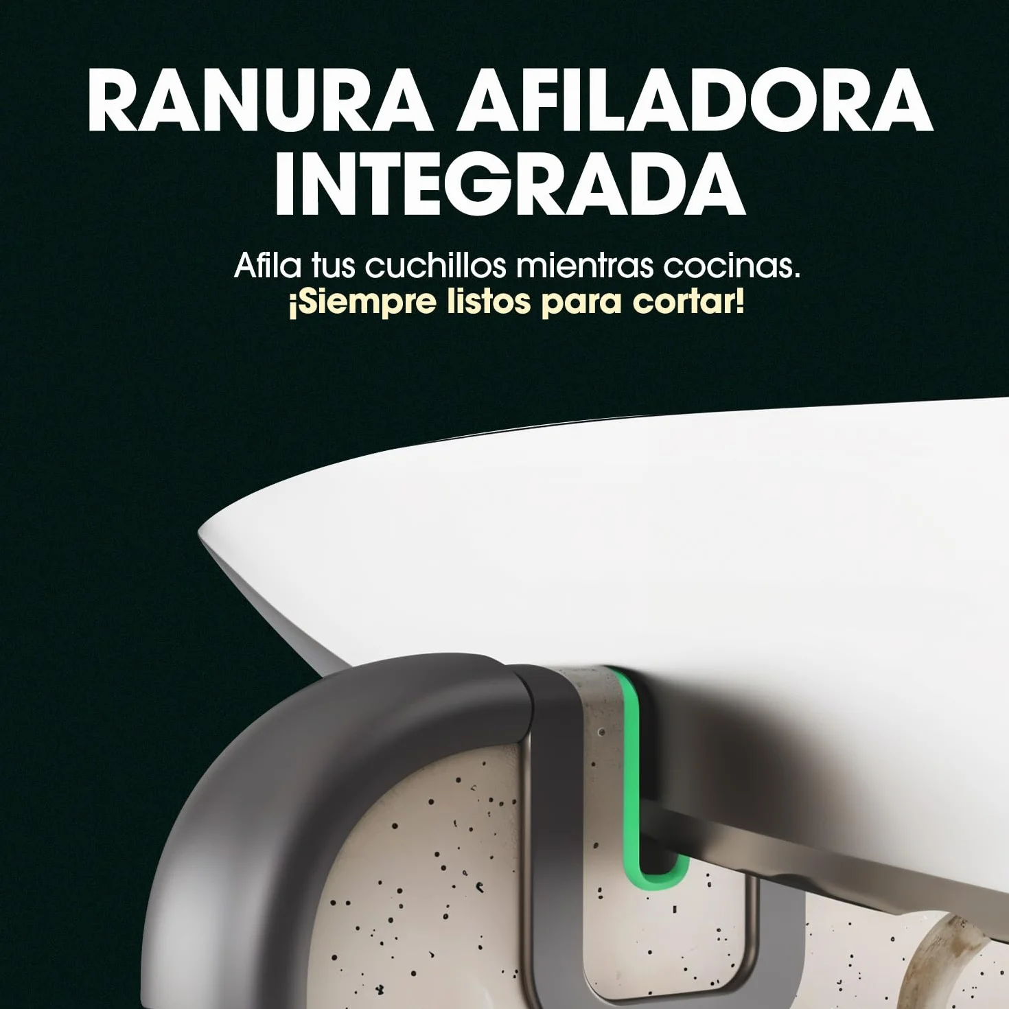 Tabla de Cortar Acero Inoxidable 36x25 cm - Doble Cara Antibacteriana para Carne y Verduras