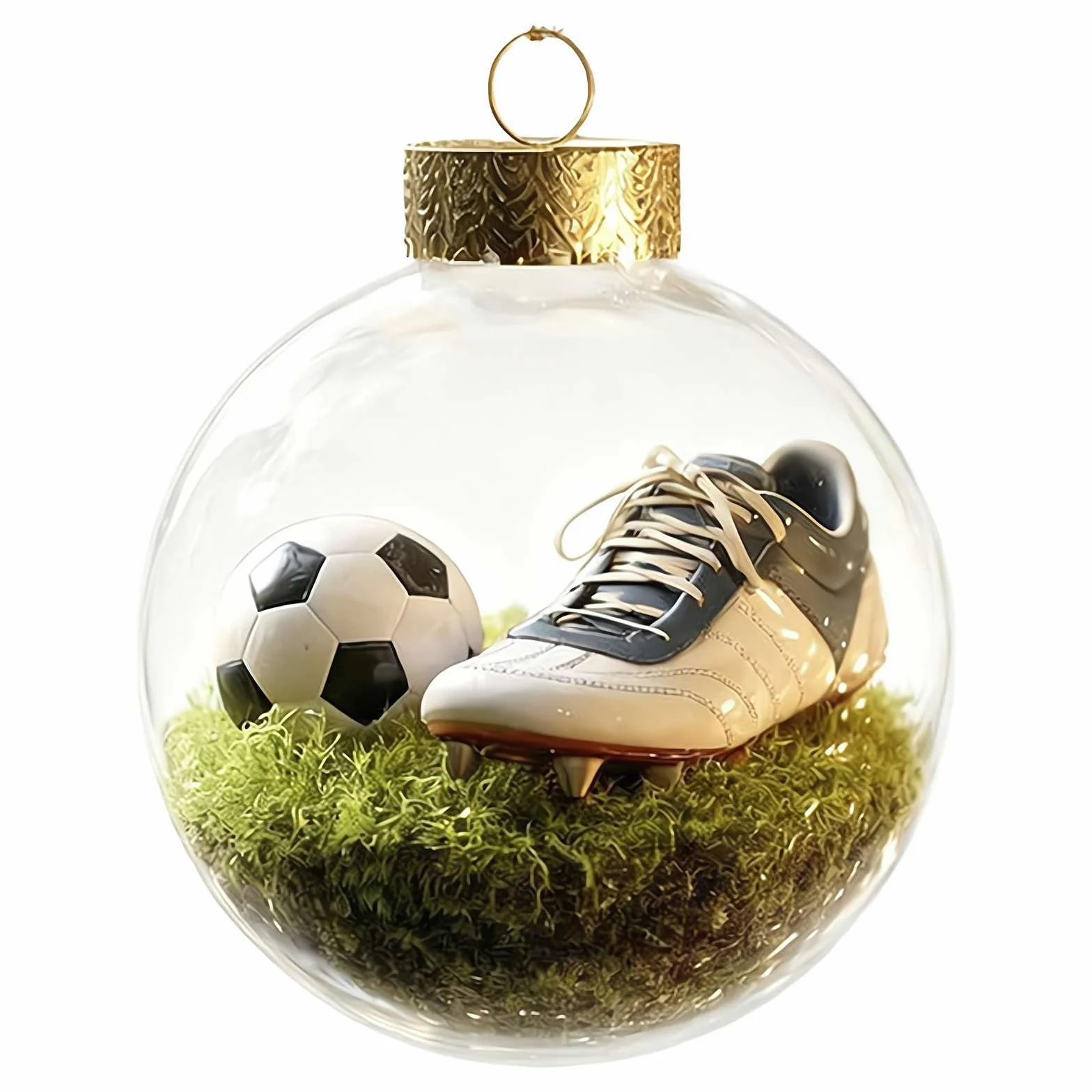 Juego de adornos navideños de bola deportiva transparente 3.15 pulgadas colgante fútbol béisbol voleibol tenis