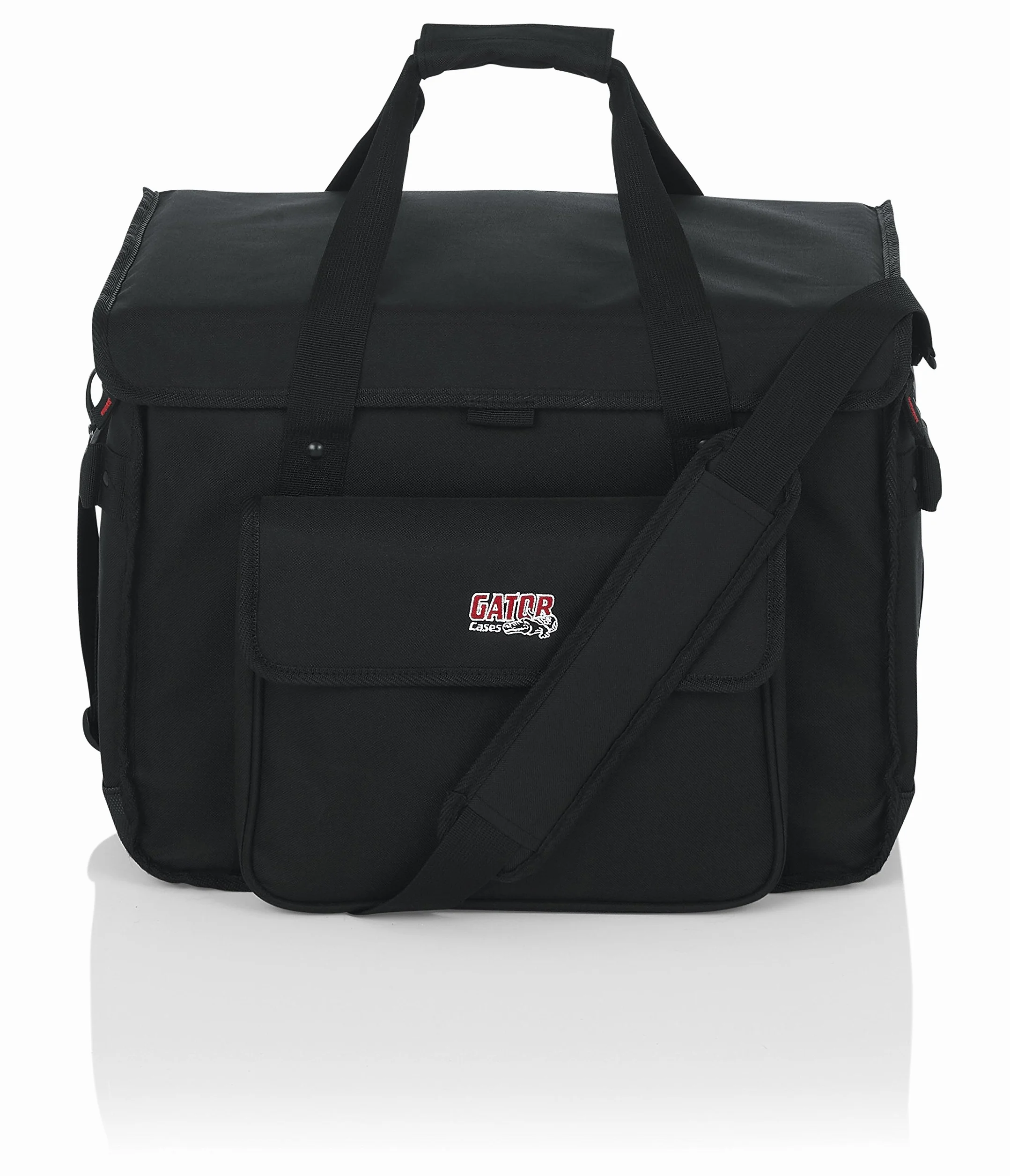 Gator Cases Studio Monitor Tote Bag Tiene capacidad para 2 monitores amplificados de hasta 5" de rango de controladores; se adapta a JBL, Mackie, KRK, y más (G-STUDIOMON1)