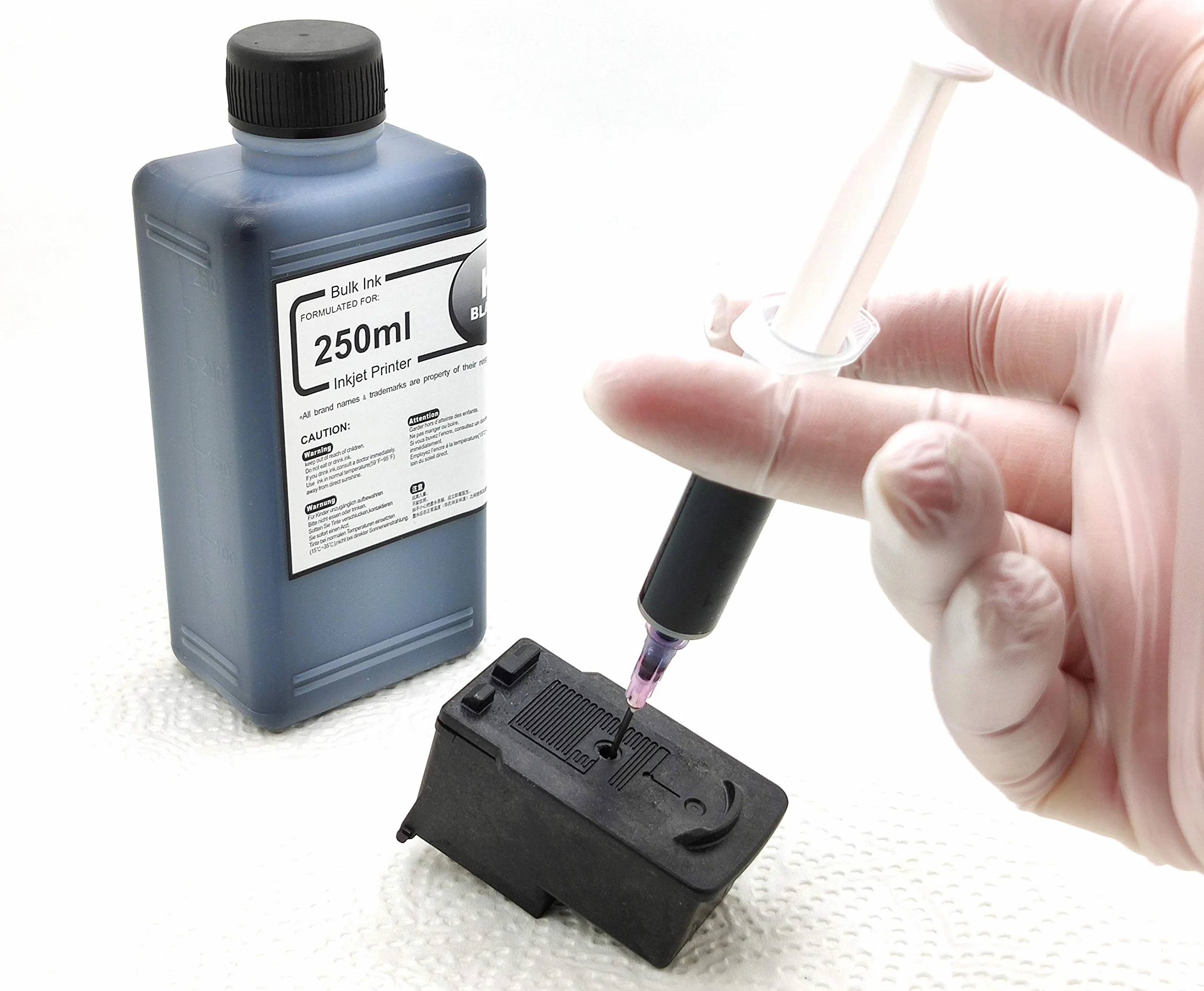 Kit de Recarga de Tinta 550 ml Compatible con Cartuchos Canon PG-560 XL y CL-561 XL – Apto para Canon Pixma TS5350 TS5351 TS5352 TS5353 TS5355 TS7450 TS7451