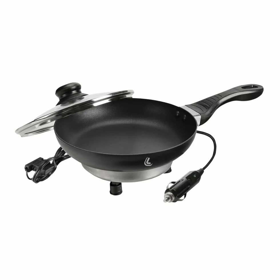 Lampa 97124 Electric Frying Pan, Sartén eléctrica – Ø 20 cm – 12 V – 180 W – 13 A