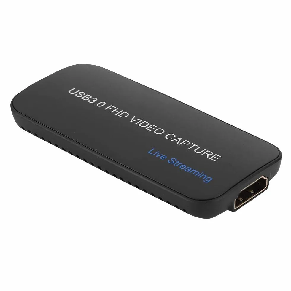 Tarjeta de Captura de Video USB 3.0 HDMI, 1080P 60fps HD Video Recorder Box Tarjeta de grabación de Video en Vivo PCM Audio Converter para Windows Linux Os System