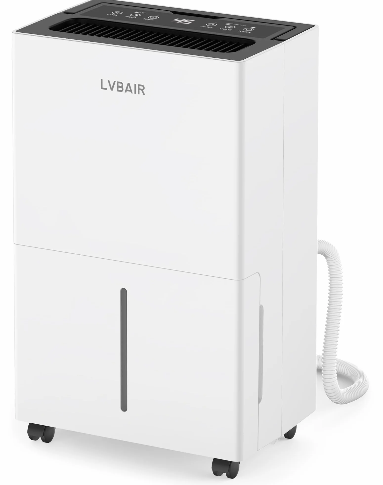 Deshumidificador eléctrico 20 l/día, portátil, 3 modos, control inteligente de humedad