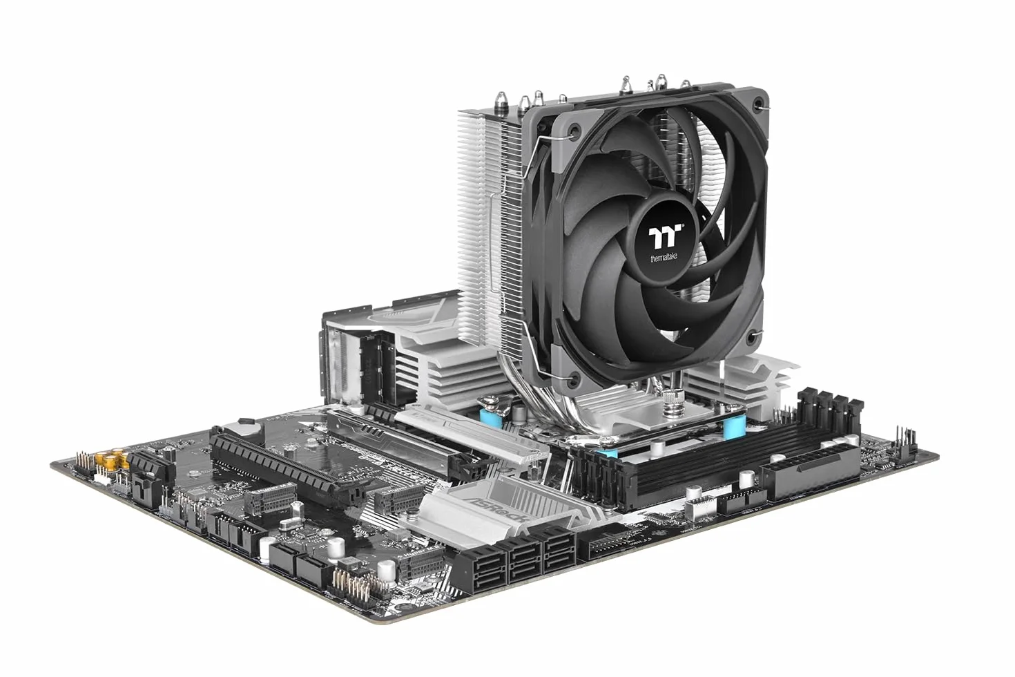 Thermaltake UX400 | Disipador CPU ARGB 120mm Alto Rendimiento | 4 Heatpipes Ø6mm Direct Touch hasta 200W | Diseño sin Interferencia con la RAM | Compatible Intel/AMD