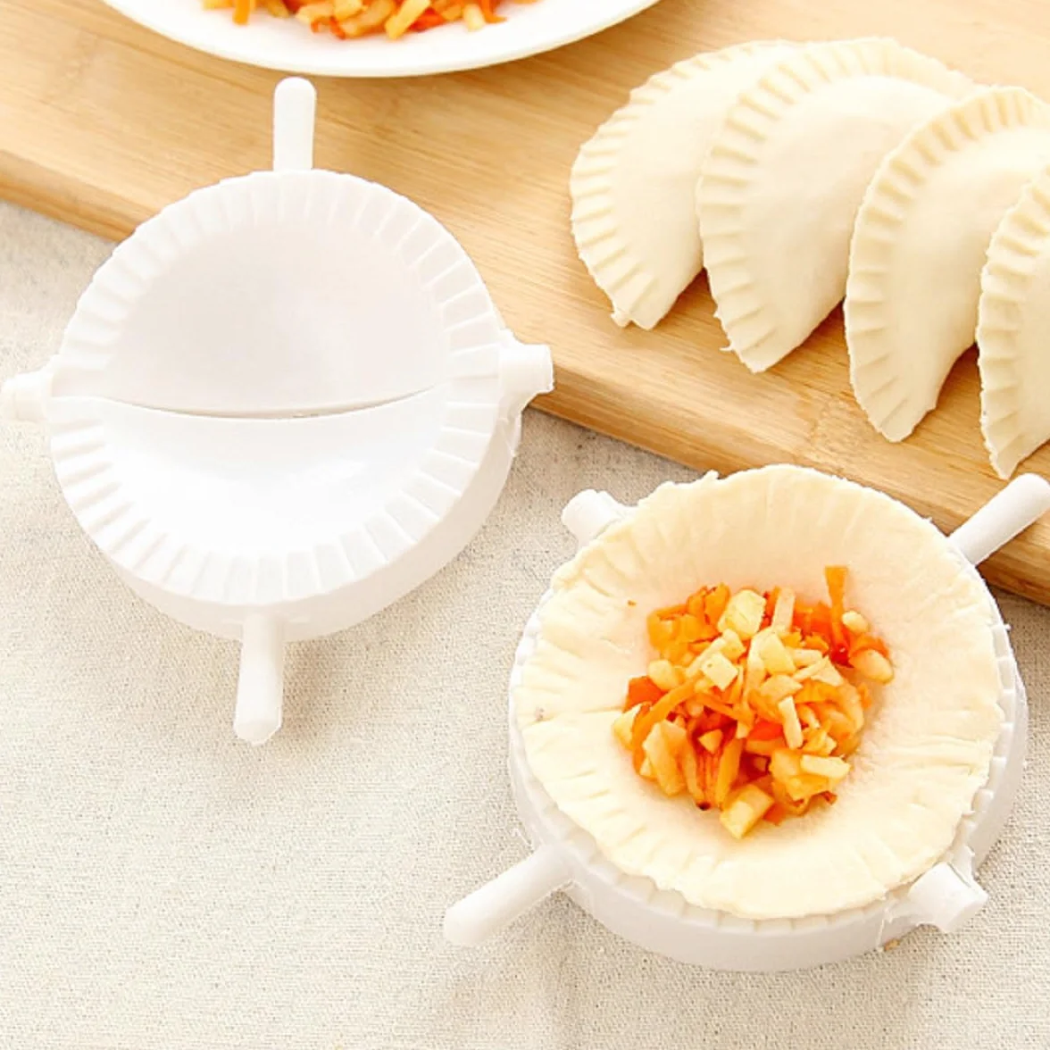 Dumpling Mold 3PCS 10 cm 8 cm 7 cm Ravioli Maker Empanadillas Prensa Cortador