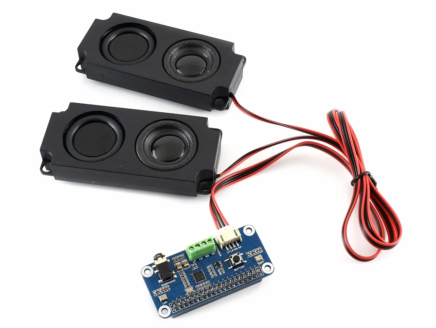 Waveshare WM8960 Audio Hi-Fi Sound Card Hat for Raspberry Pi Stereo CODEC Play Record I2S Interface