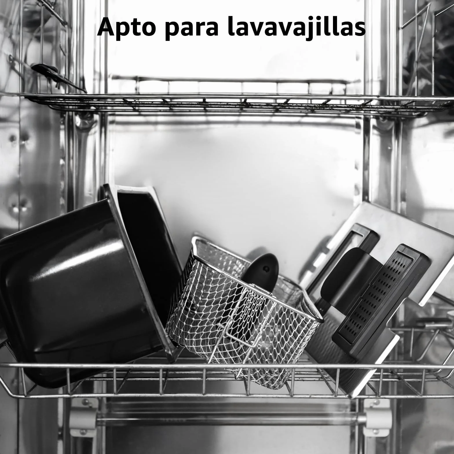 Aigostar Ushas 30HEZ Freidora de 3 litros 2200W Acero inoxidable 304