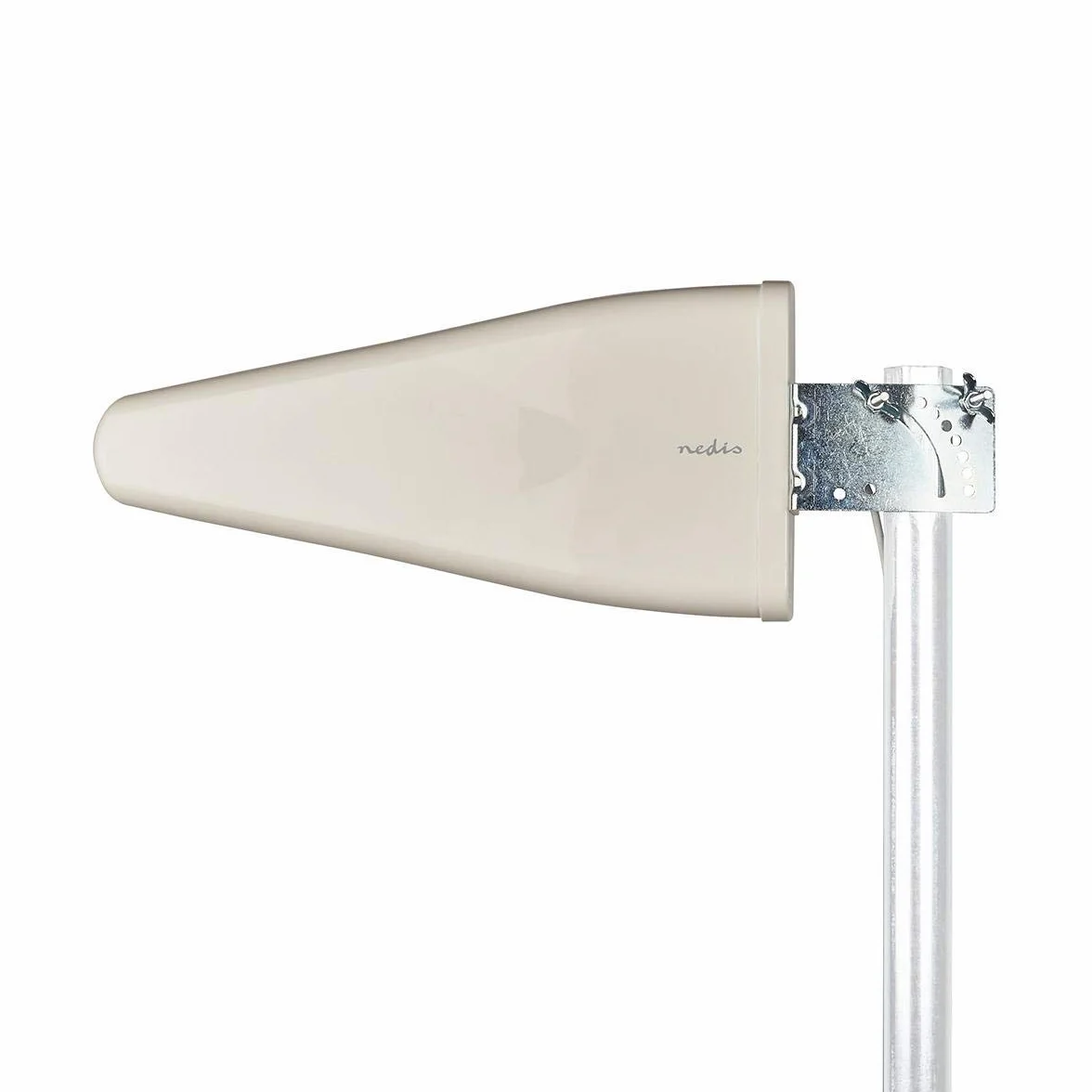 Nedis - Antena LTE - 3G/4G/5G - Uso Interior y Exterior - Ganancia máxima de 10-11dB - 698-5000 MHz - Señales gsm - Resistente al Agua - Longitud de la Cuerda: 4,00 m - Aluminio/PVC - Blanco