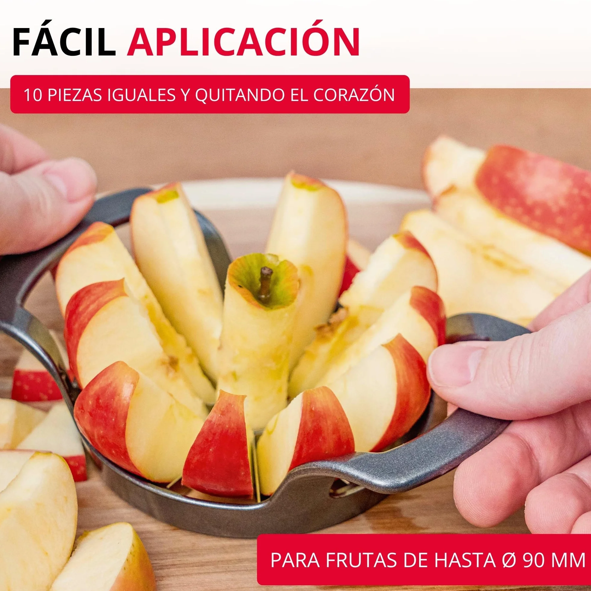 Westmark Cortador de manzanas Divisorex Spezial Black Edition, Aluminio, Antracita