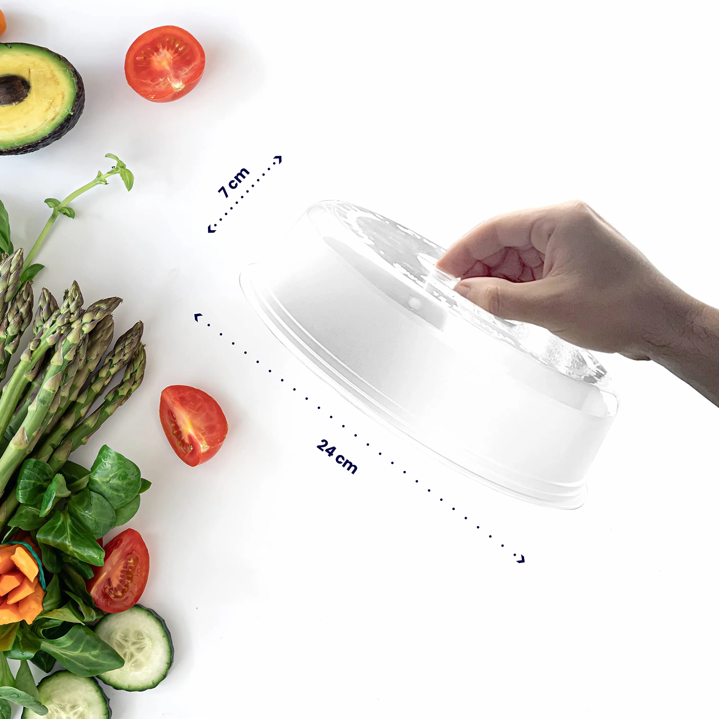 Tapa Microondas Libre BPA 24 cm para Cocina - Fabricado en España