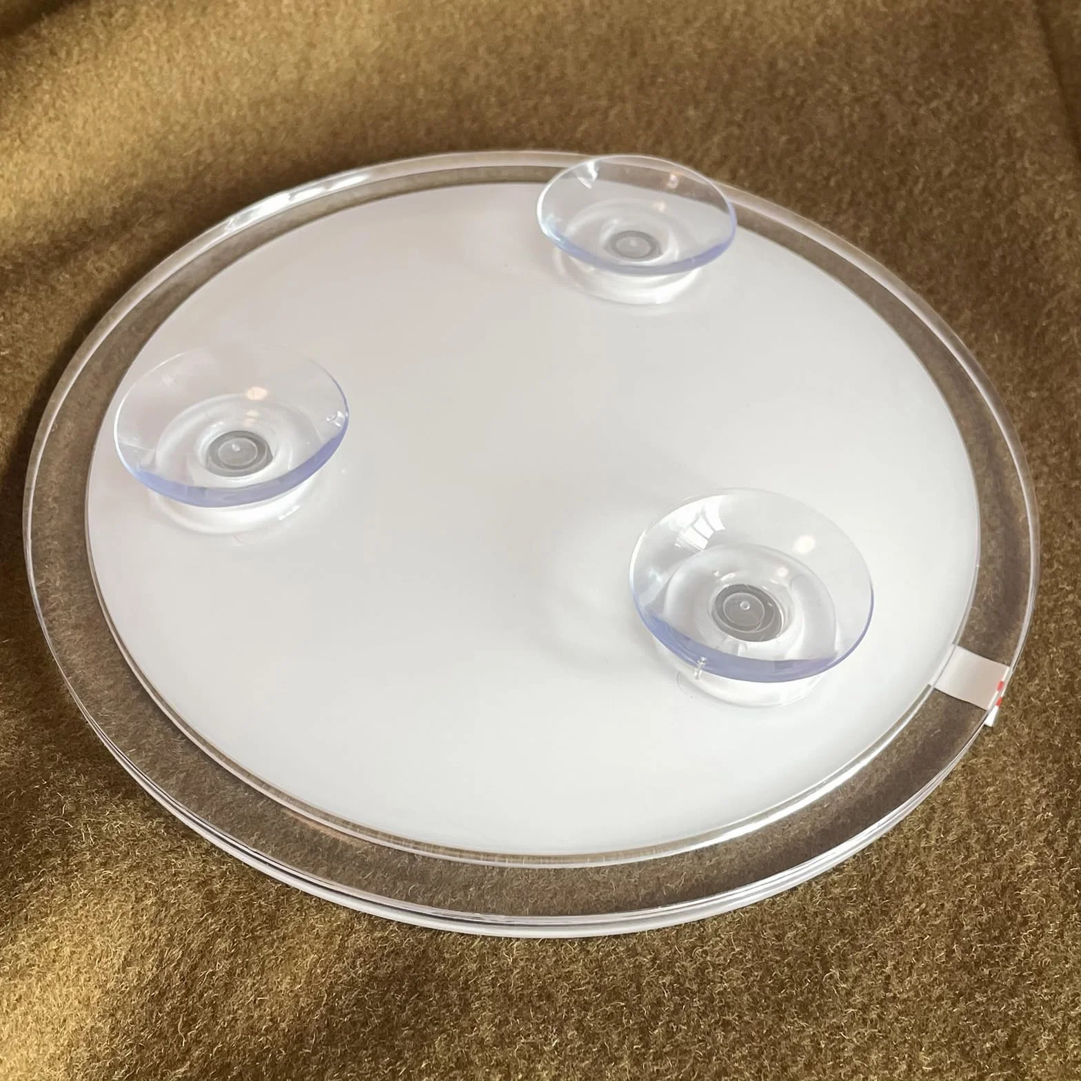 Espejo de Ducha sin Niebla antivaho inastillable con 3 Ventosas Extraíbles para Afeitado y Maquillaje