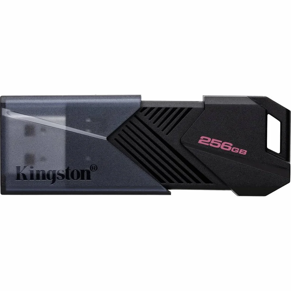 Kingston DataTraveler Exodia Onyx Memoria Flash USB 3.2 Gen 1 DTXON/256GB: con Elegante capuchón móvil | Tapa deslizante negra mate, bucle para llavero, Dtxon/256 GB