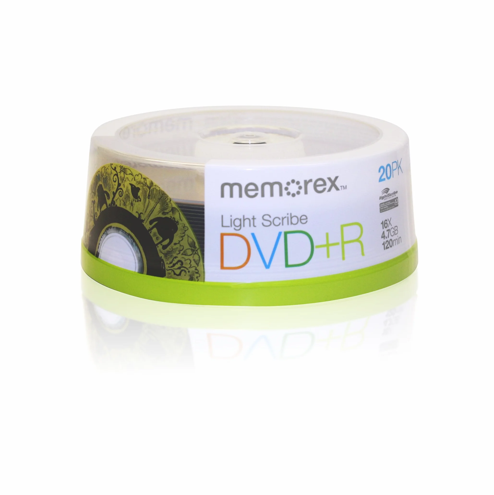 DVD+R 20 Pack Spindle Lightscribe Rec'd DVDs