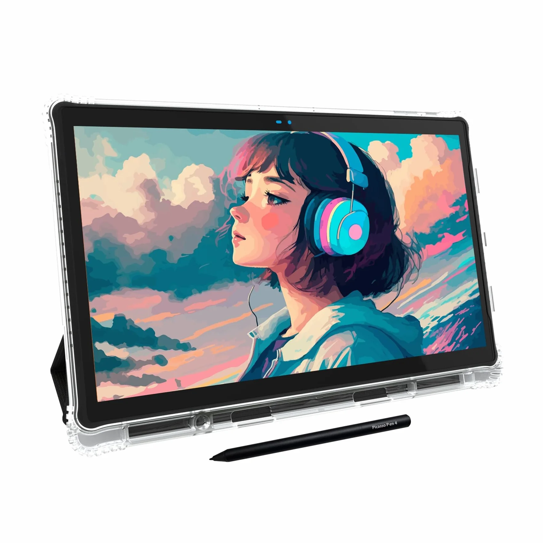 PicassoTab X14 Tableta de Dibujo Independiente • No Necesita Computadora, Pantalla de 14" (la Más Grande), Apps de Dibujo Pro y Tutoriales, Lápiz Stylus, Tableta Gráfica Portátil para Artistas • X14